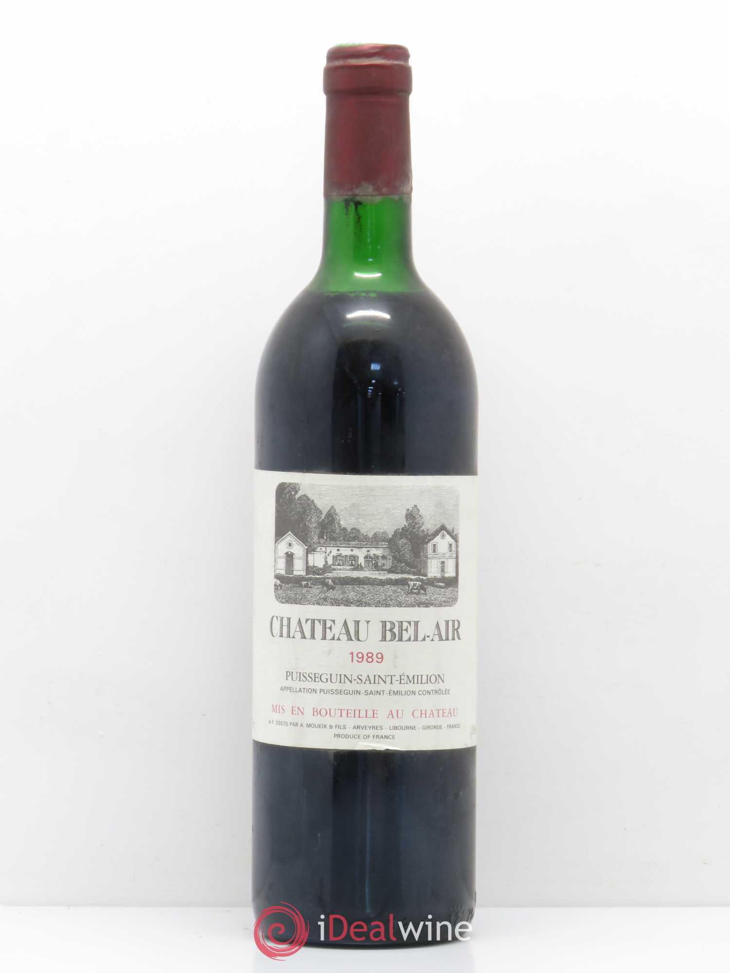 Bordeaux Puisseguin Saint Emilion Château Bel Air (sans prix de réserve) 1989 - Lot de 1 bouteille - 0