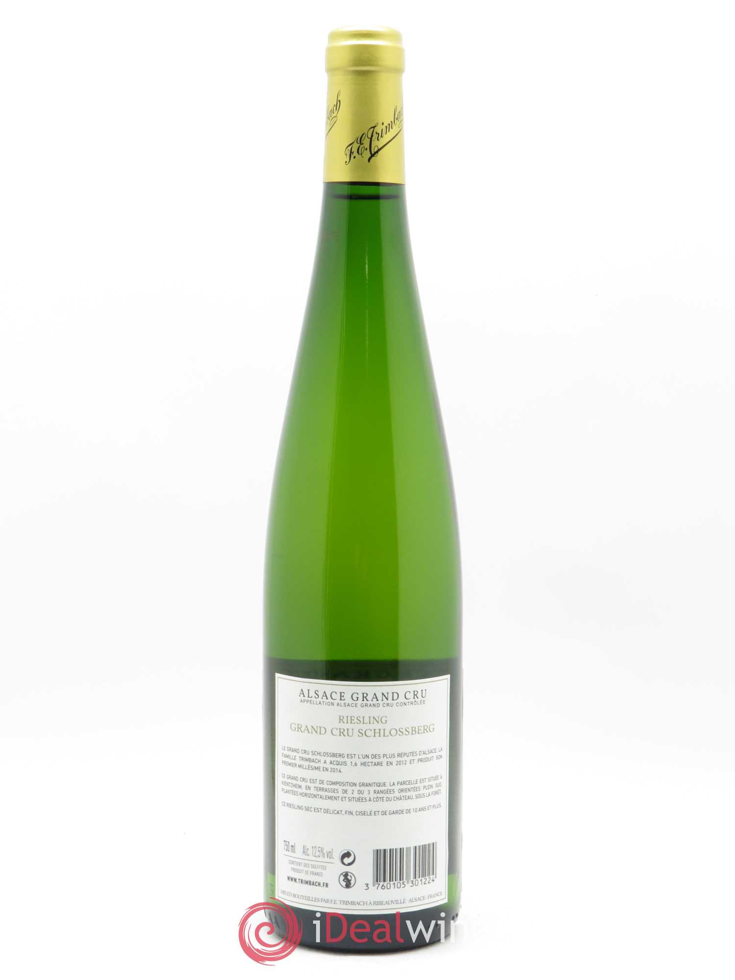 Alsace Riesling Grand Cru Schlossberg Trimbach (Domaine) 2016 - Lot de 1 bouteille - 1