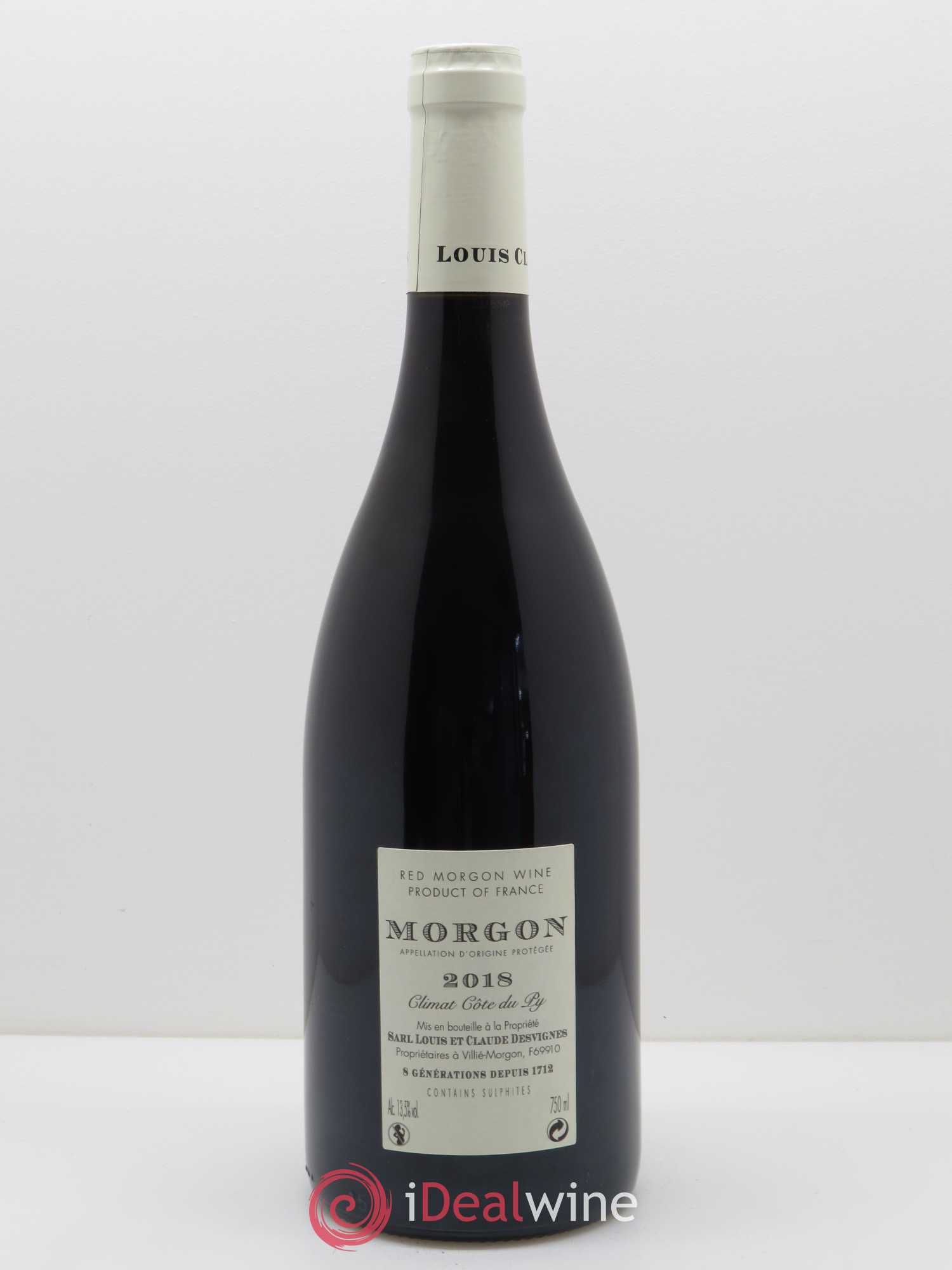 Morgon Côte de Py Javernières Louis-Claude Desvignes 2018 - Lot de 1 bouteille - 1