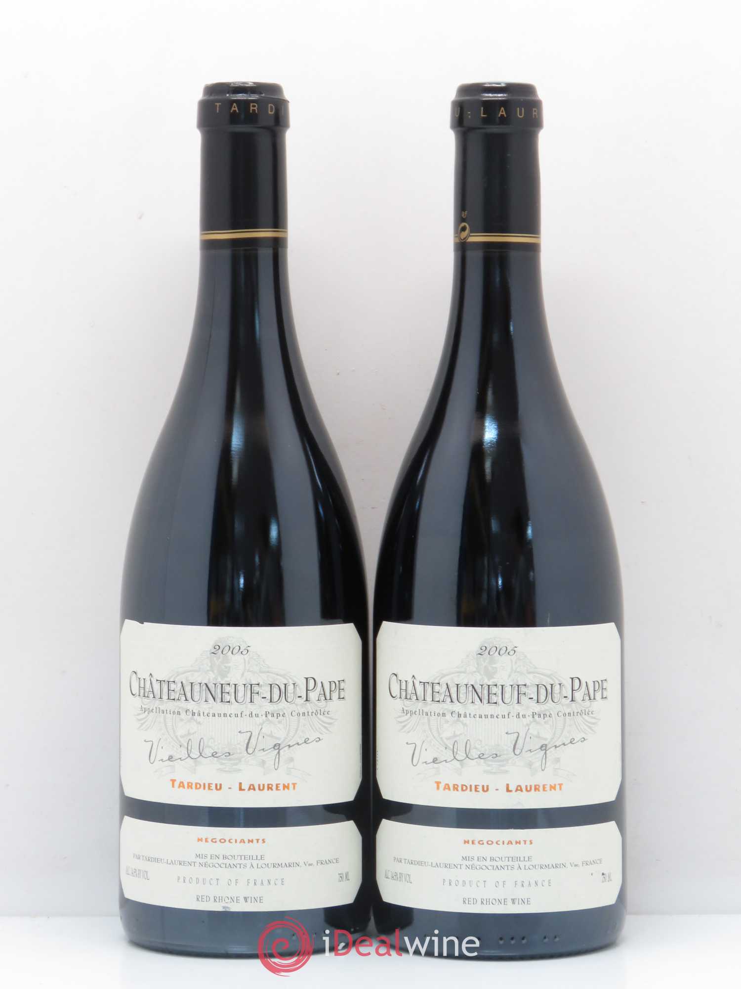 Châteauneuf-du-Pape Tardieu-Laurent Vieilles vignes Famille Tardieu 2005 - Lot de 2 bouteilles - 0