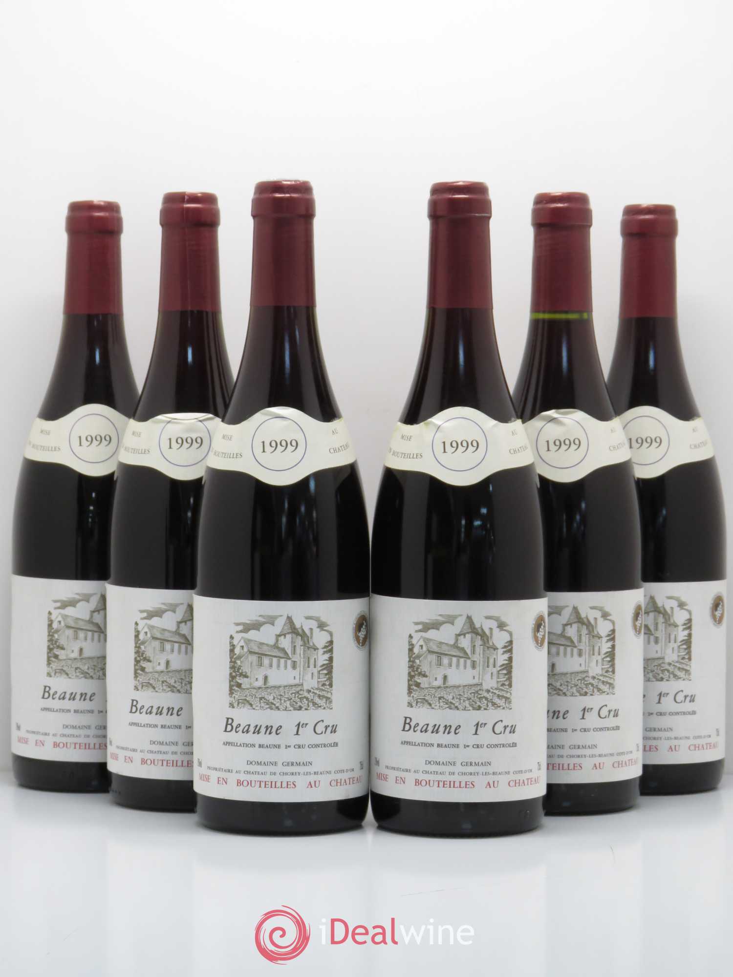 Beaune 1er Cru Domaine Germain (sans prix de réserve) 1999 - Lot de 6 bouteilles - 0