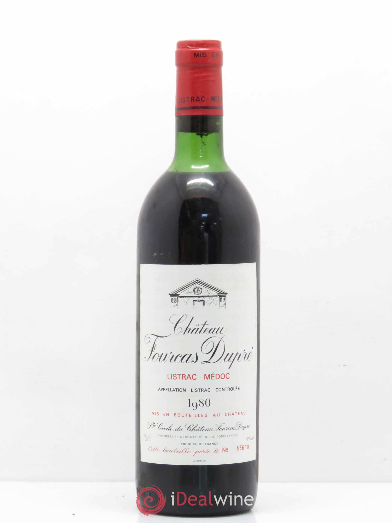 Château Fourcas Dupré 1980 - Lot de 1 bouteille - 0