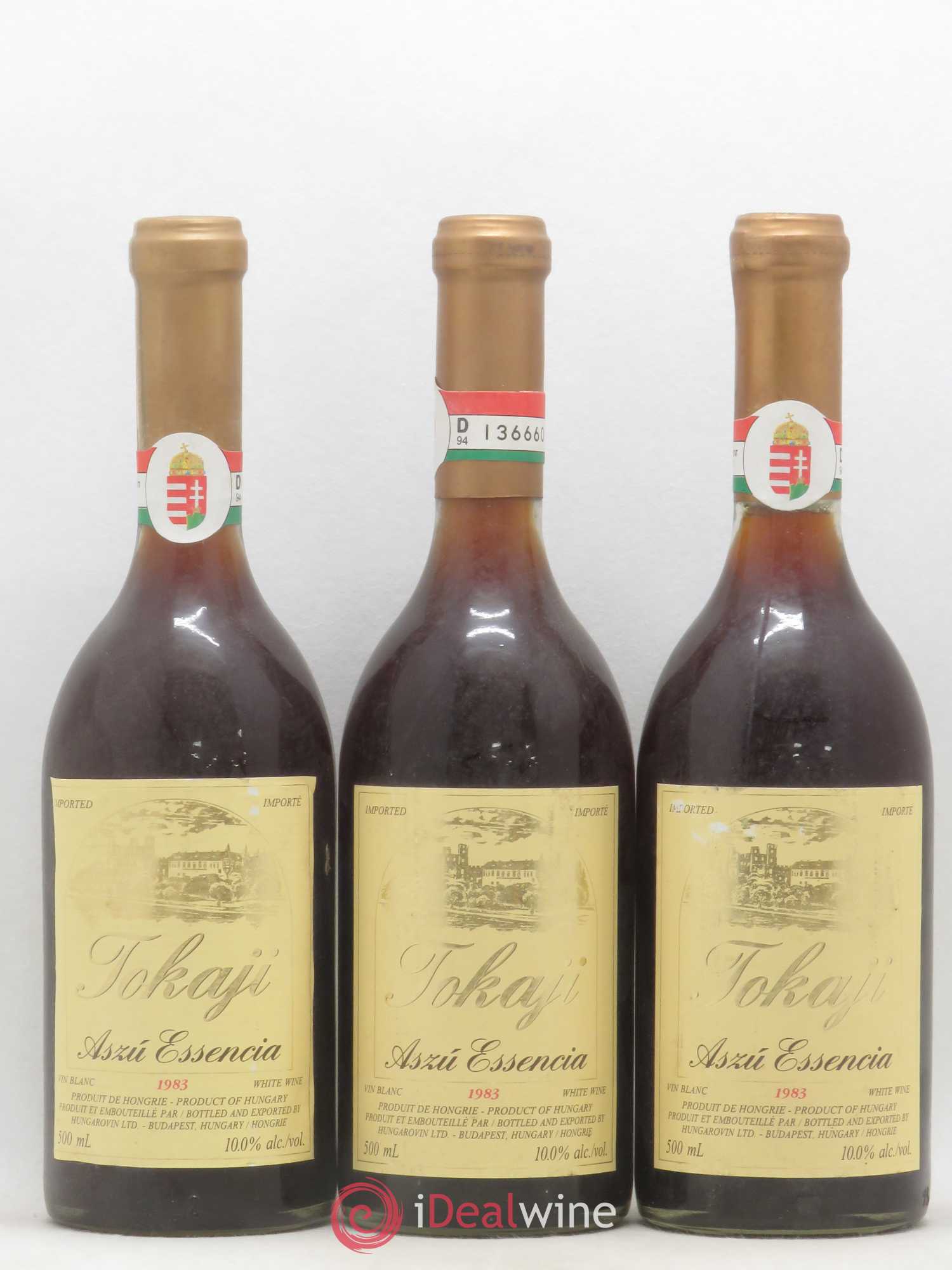 Tokaji Aszu Essentia Hungarovin LTD 1983 - Lot of 3 bottles - 0