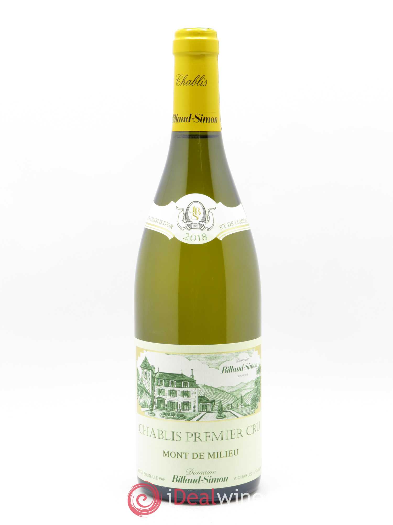 Chablis 1er Cru Mont de Milieu Billaud-Simon (Domaine) 2018 - Lot de 1 bouteille - 0