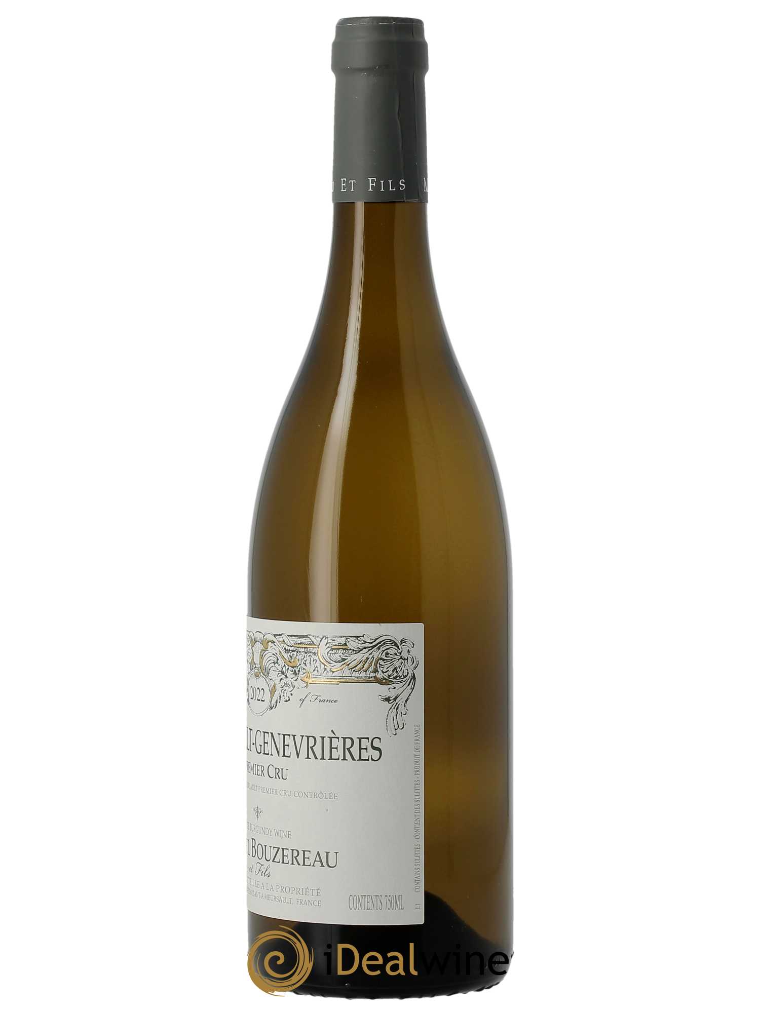 Meursault 1er Cru Les Genevrières Michel Bouzereau et Fils (Domaine)  2022 - Lot de 1 bouteille - 1