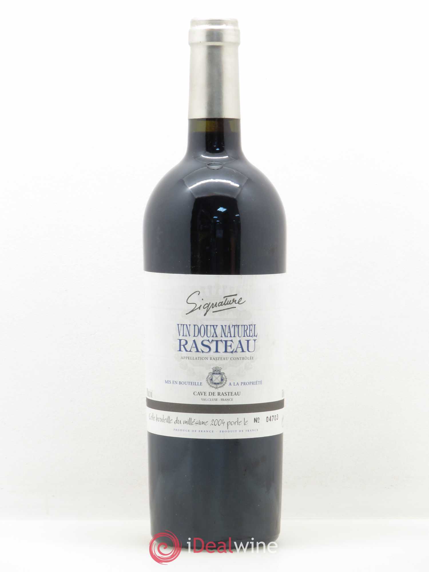 Rasteau Vin doux Naturel Signature Cave de Rasteau 2004 - Lot de 1 bouteille - 0