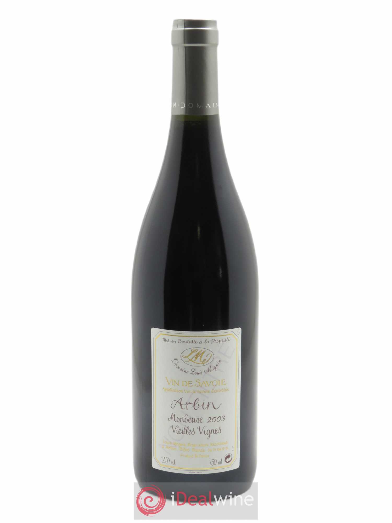 Vin de Savoie Arbin Mondeuse Vieilles Vignes Louis Magnin 2003 - Lot de 1 bouteille - 0