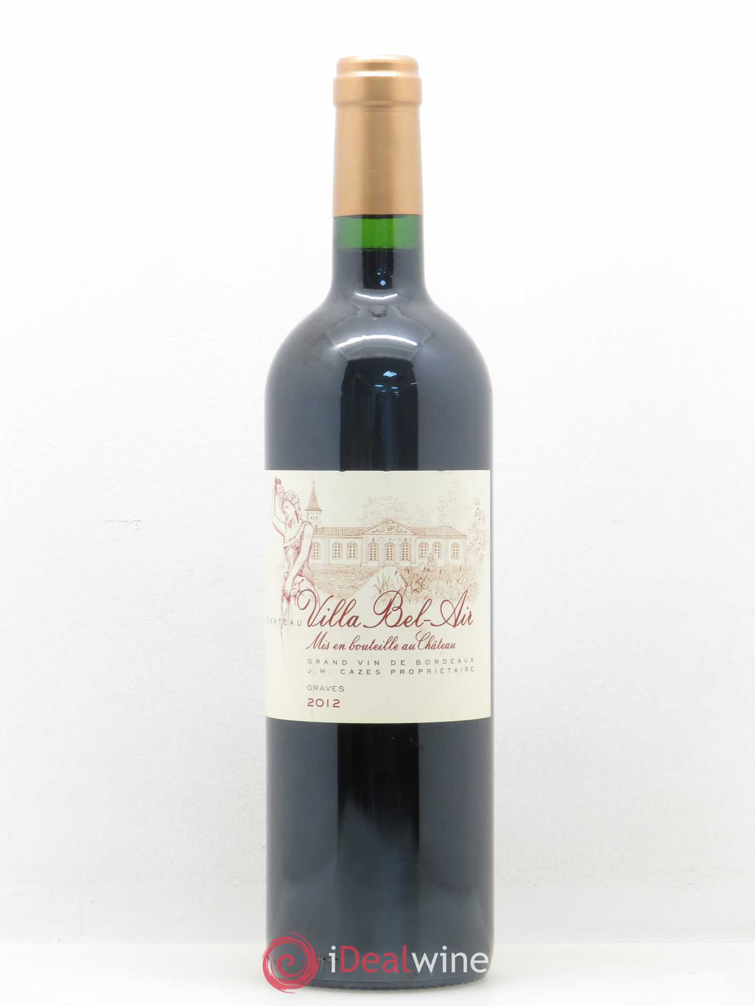 Graves Château Villa Bel Air 2012 - Lot de 1 bouteille - 0