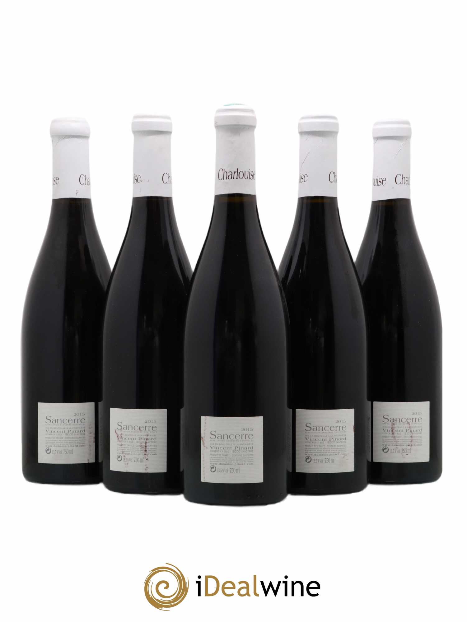 Sancerre Charlouise Vincent Pinard  2015 - Lot of 5 bottles - 1