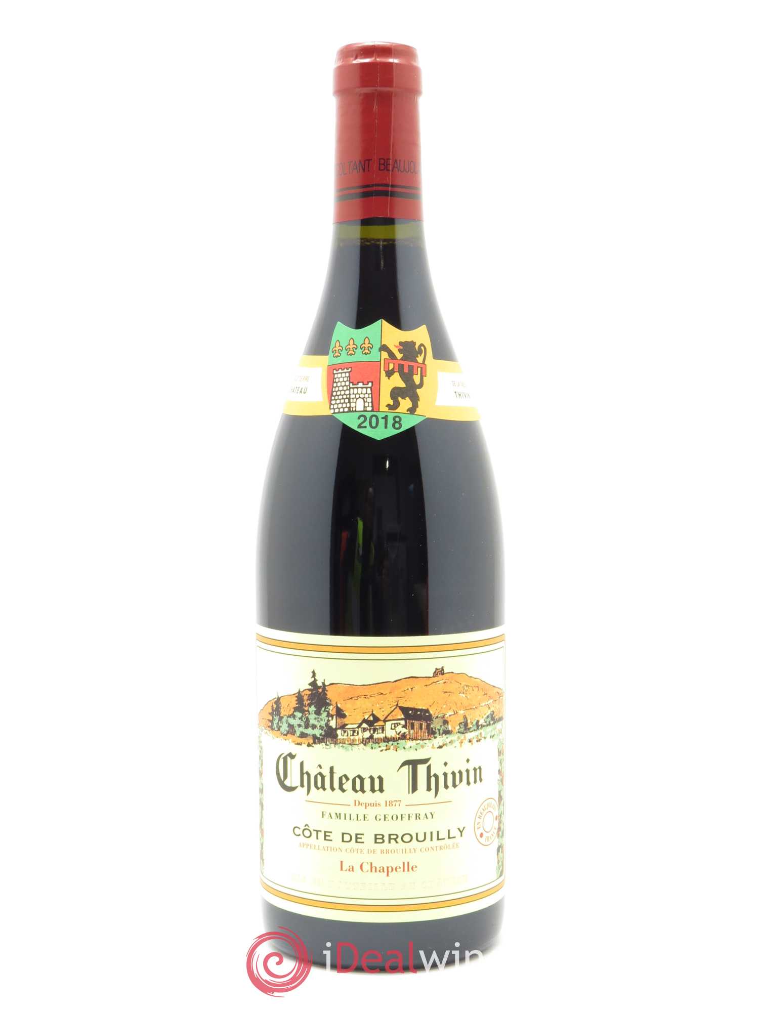 Côte de Brouilly Cuvée La Chapelle Château Thivin 2018 - Lot of 1 bottle - 0