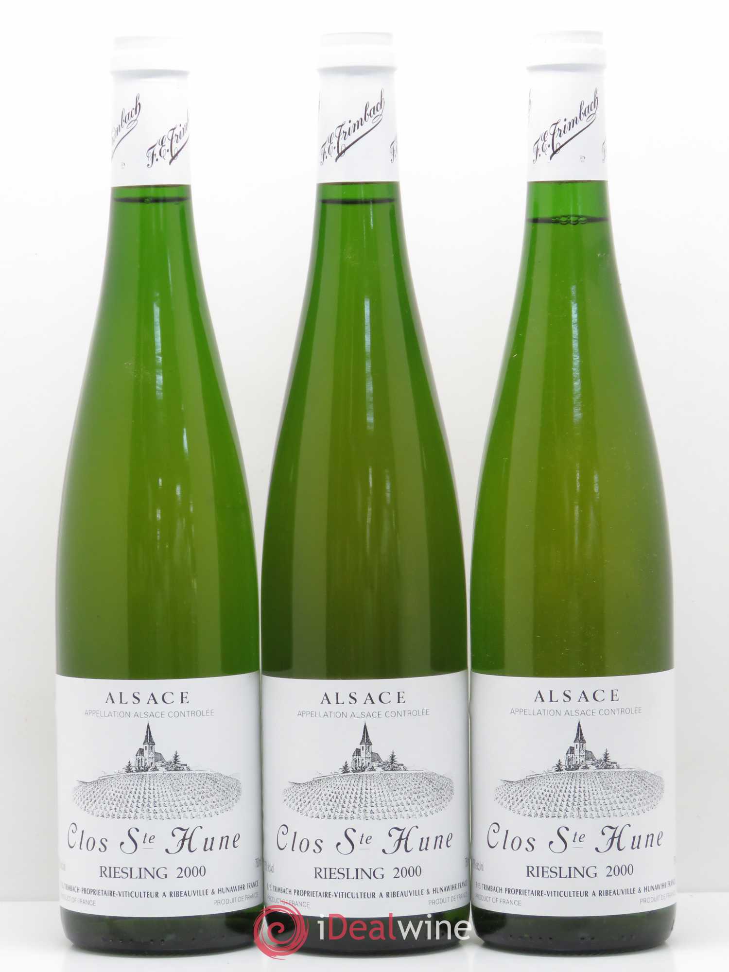 Alsace Riesling Clos Sainte-Hune Trimbach (Domaine) 2000 - Lot de 3 bouteilles - 0