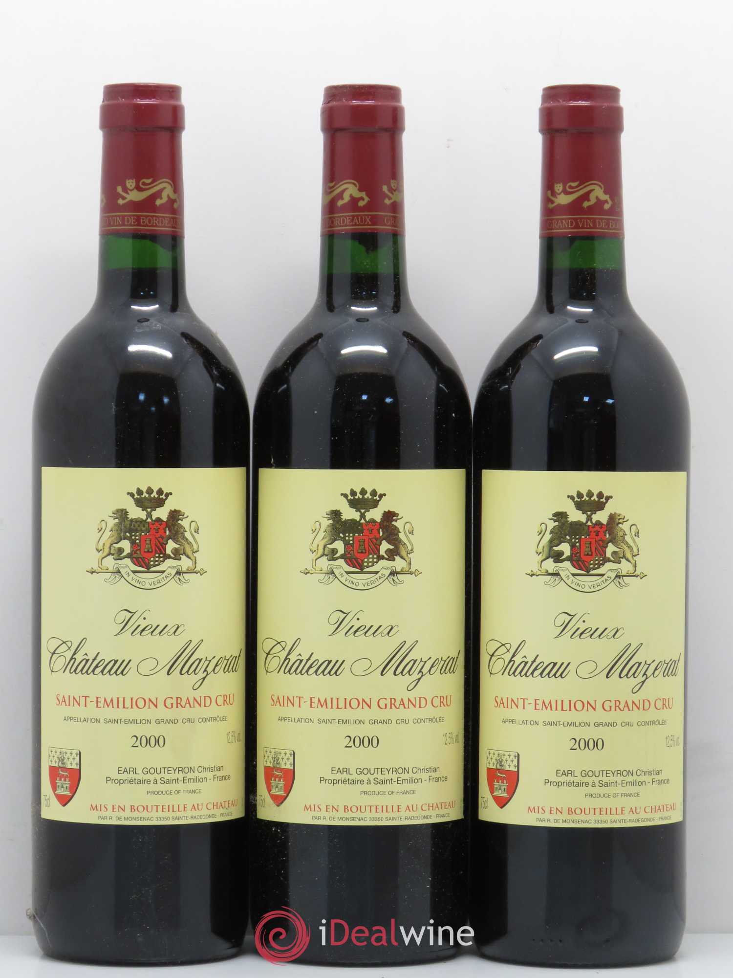 Saint-Émilion Vieux Château Mazerat 2000 - Lot de 6 bouteilles - 2