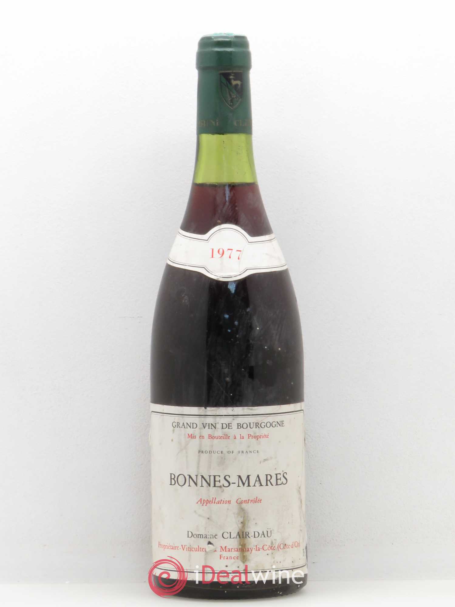 Bonnes-Mares Grand Cru Clair Daü 1977 - Lot of 1 bottle - 0