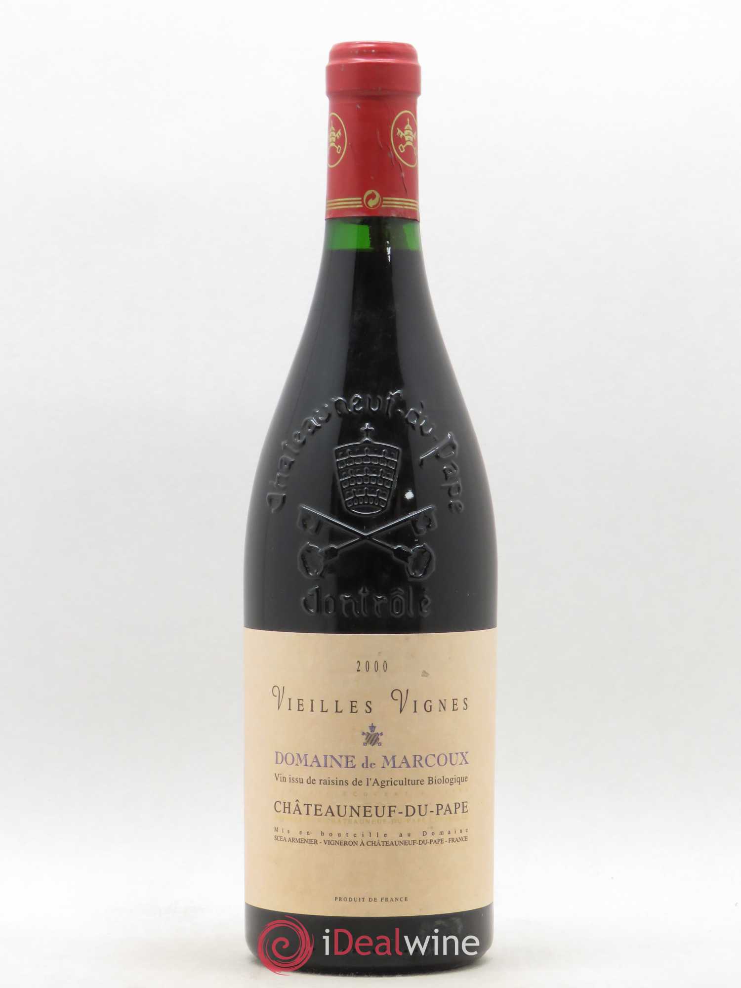 Châteauneuf-du-Pape Vieilles Vignes Marcoux (Domaine de) 2000 - Lot de 1 bouteille - 0