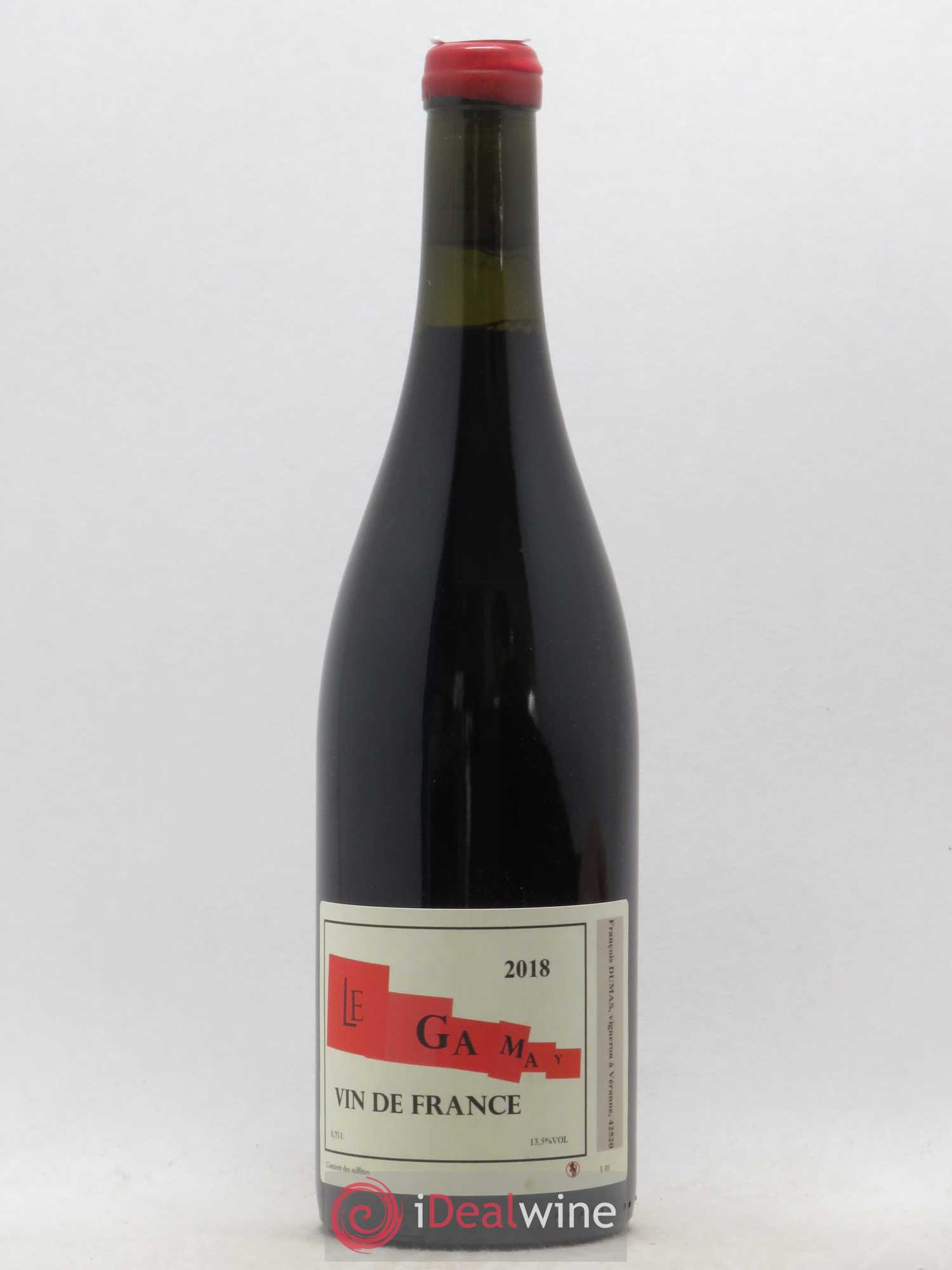 Vin de France Gamay Francois Dumas (sans prix de réserve) 2018 - Lot de 1 bouteille - 0