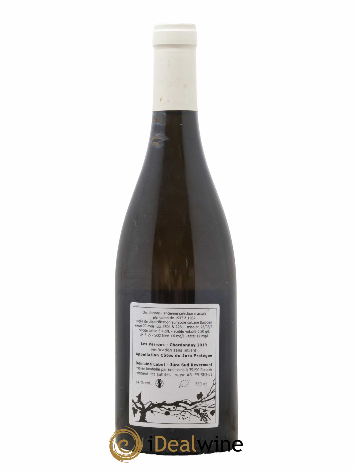 Côtes du Jura Chardonnay Les Varrons Romain - Julien  - Charline Labet 2019 - Posten von 1 Flasche - 1