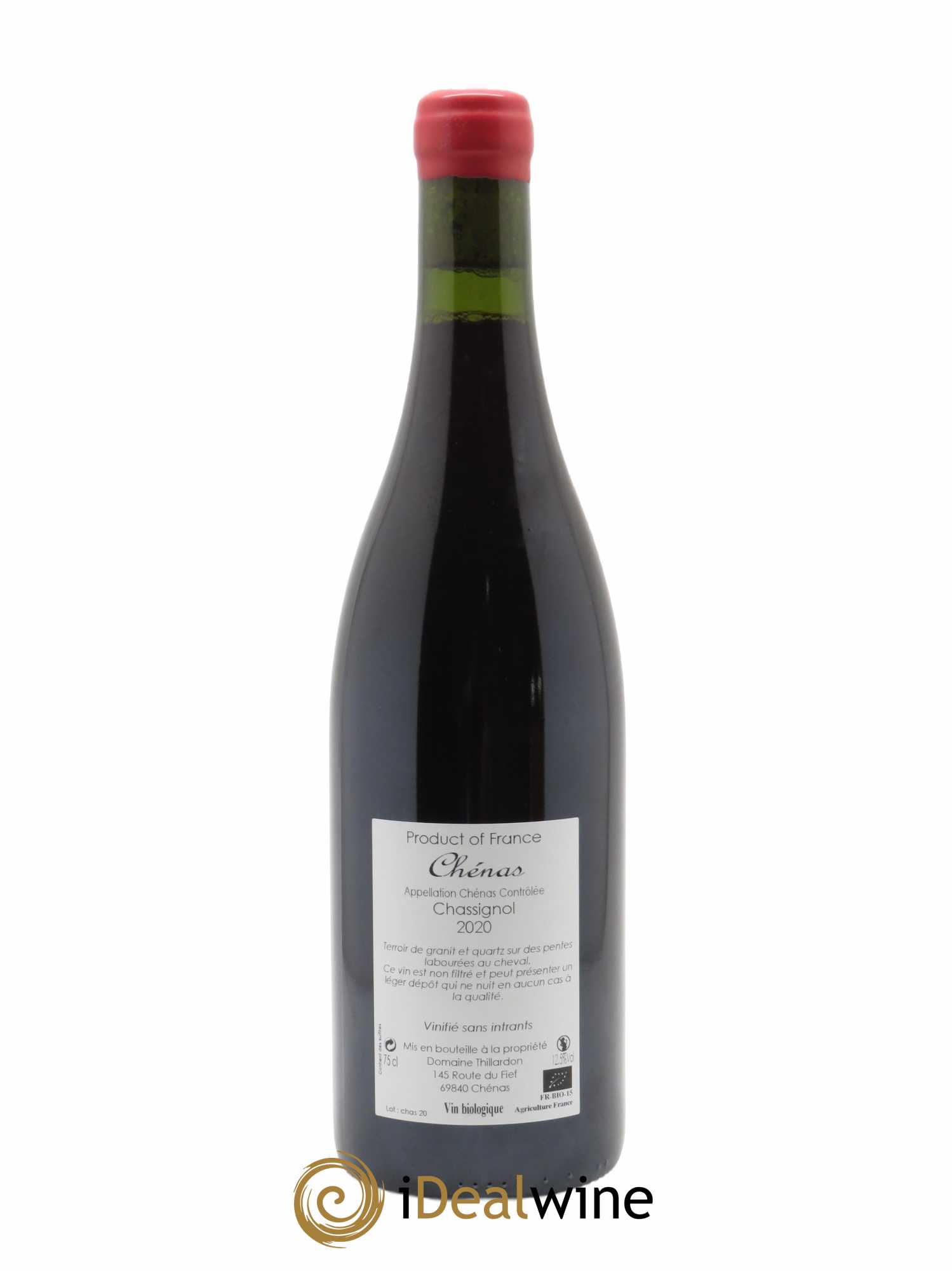 Chénas Chassignol Paul-Henri Thillardon 2020 - Lot de 1 bouteille - 1