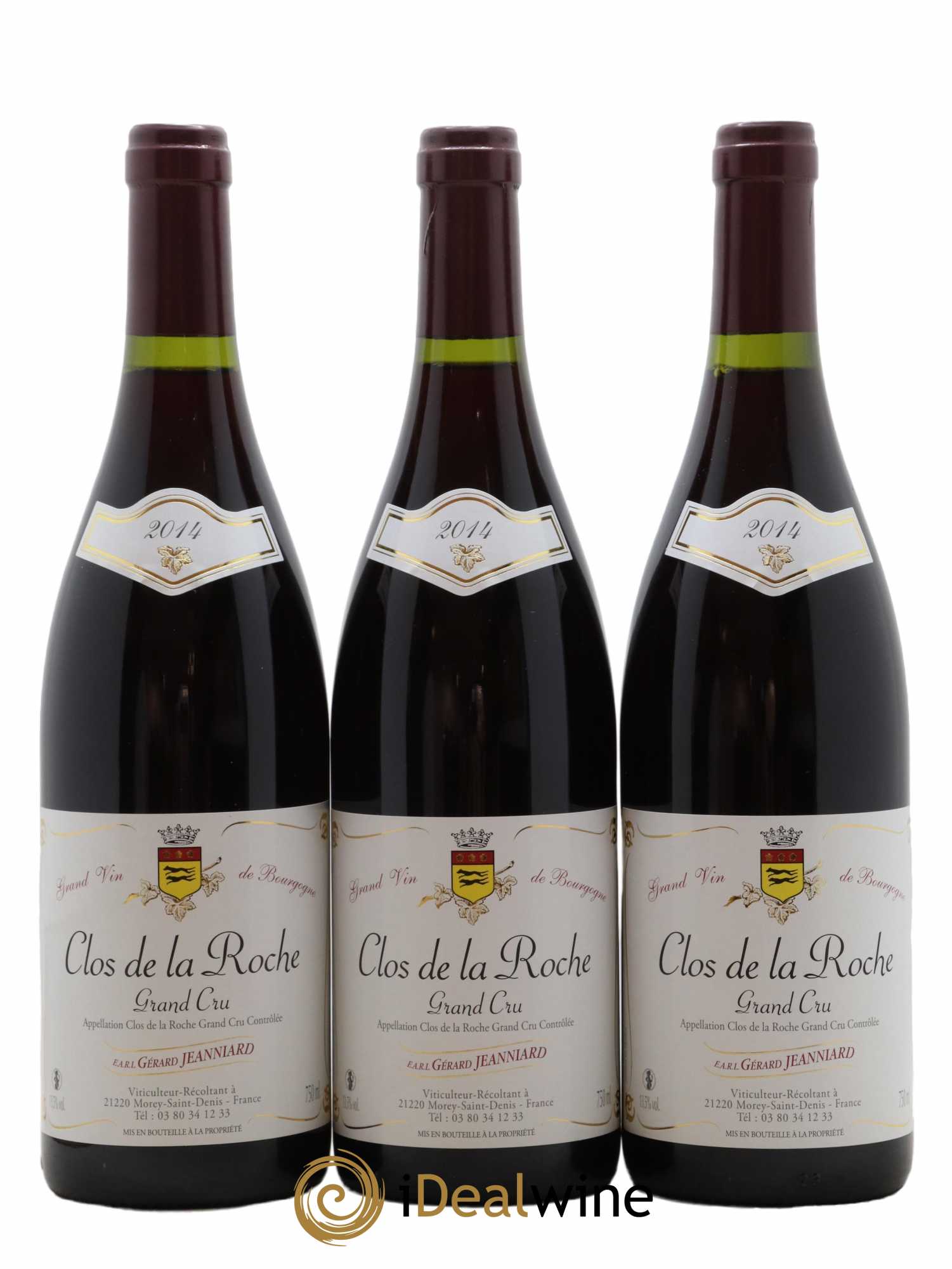 Clos de la Roche Grand Cru Domaine Gerard Jeanniard 2014 - Lot de 3 bouteilles - 0