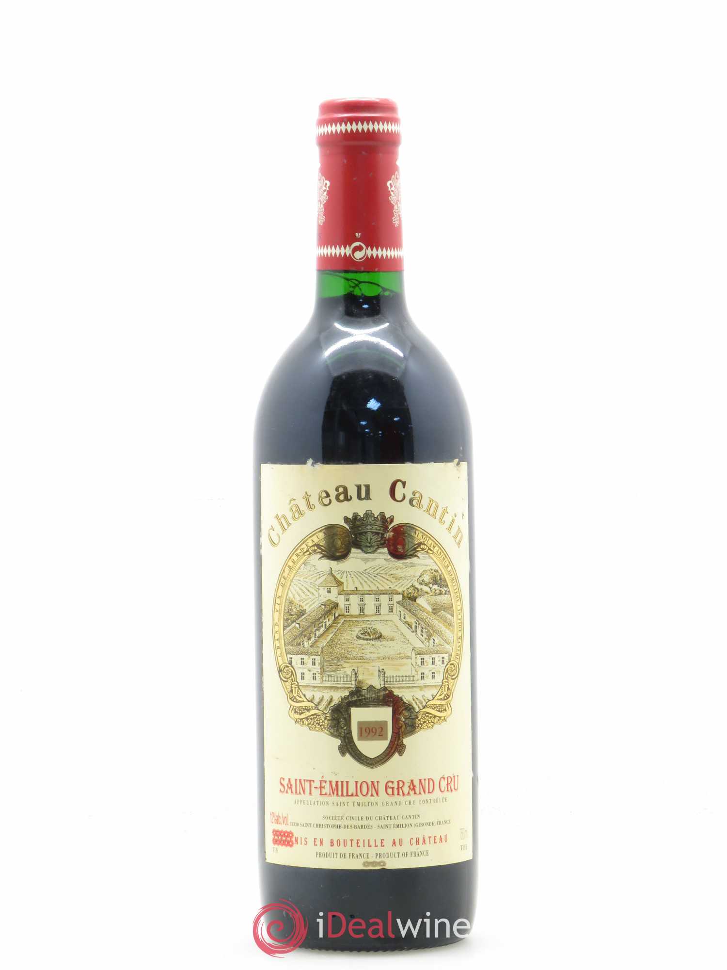 Château Cantin Grand Cru (sans prix de réserve) 1992 - Lot de 1 bouteille - 0