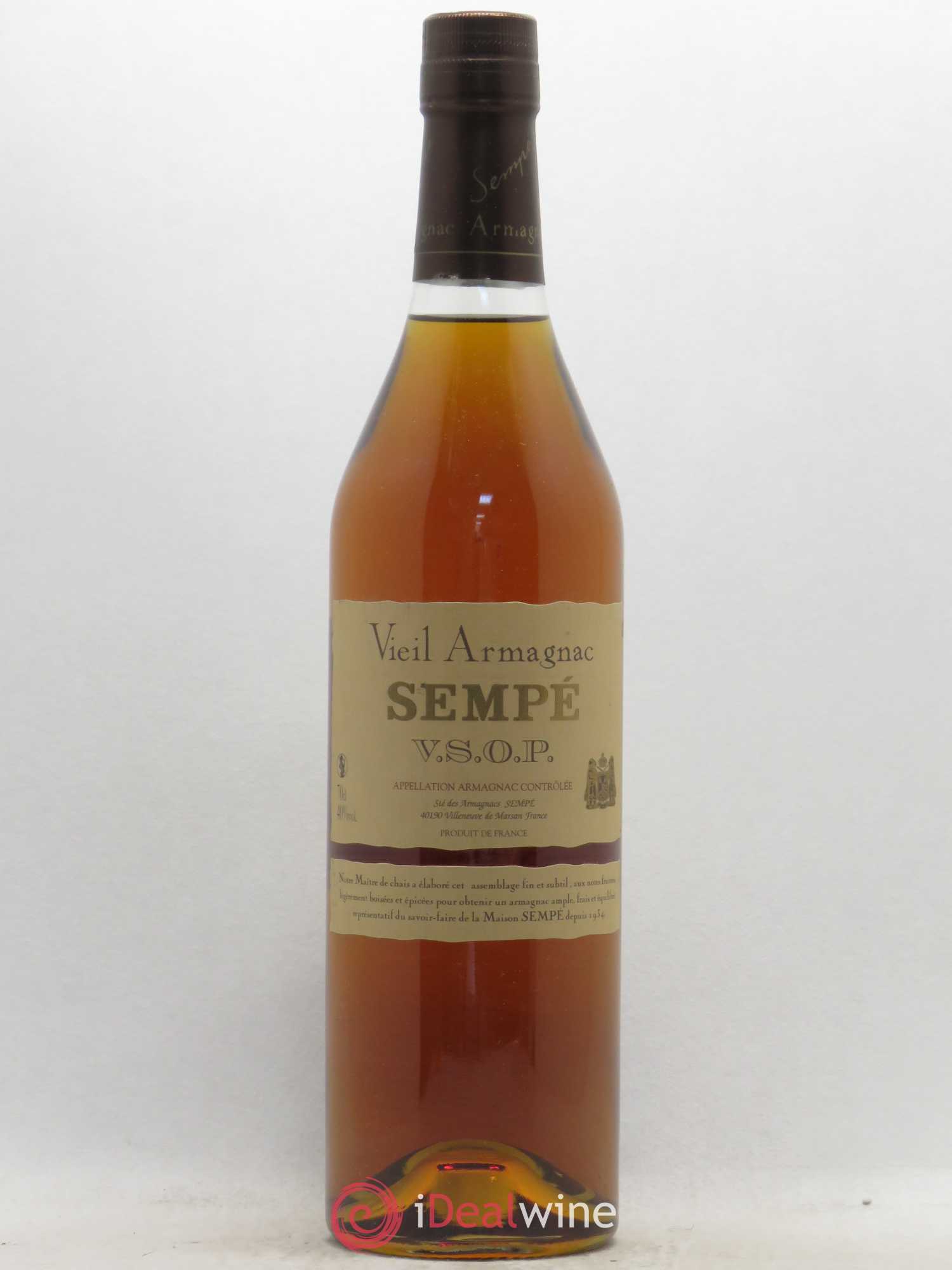 Armagnac Vieil Armagnac VSOP Maison Sempé - Lot de 1 bouteille - 0