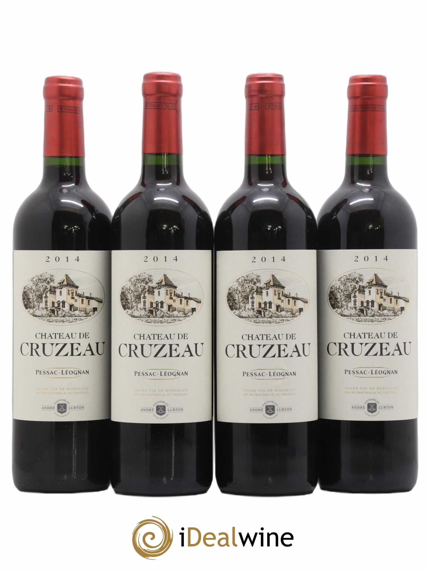 Château de Cruzeau 2014 - Lot de 4 bouteilles - 0