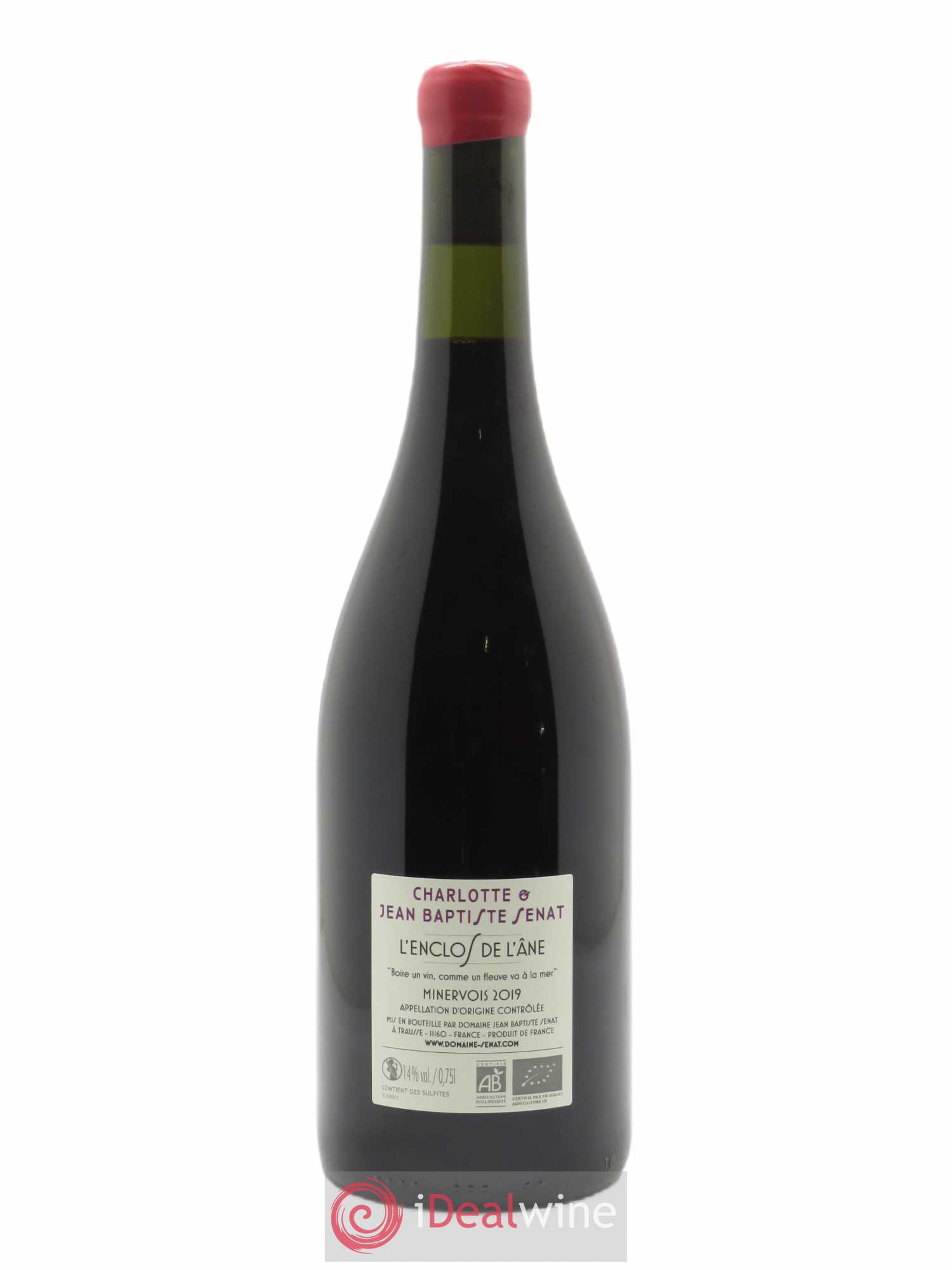 Minervois L'Enclos de l'âne Jean-Baptiste Sénat 2019 - Lot de 1 bouteille - 1