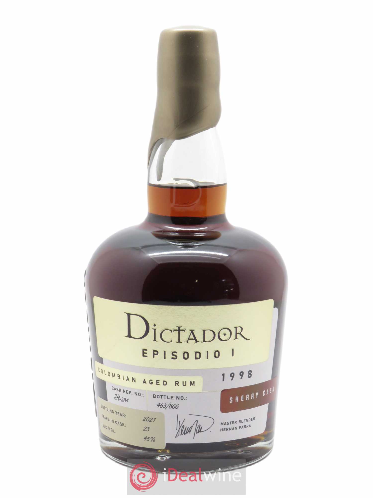 Rhum Dictador  Episodio Sherry Cask  (70cl) 1998 - Lot de 1 bouteille - 1