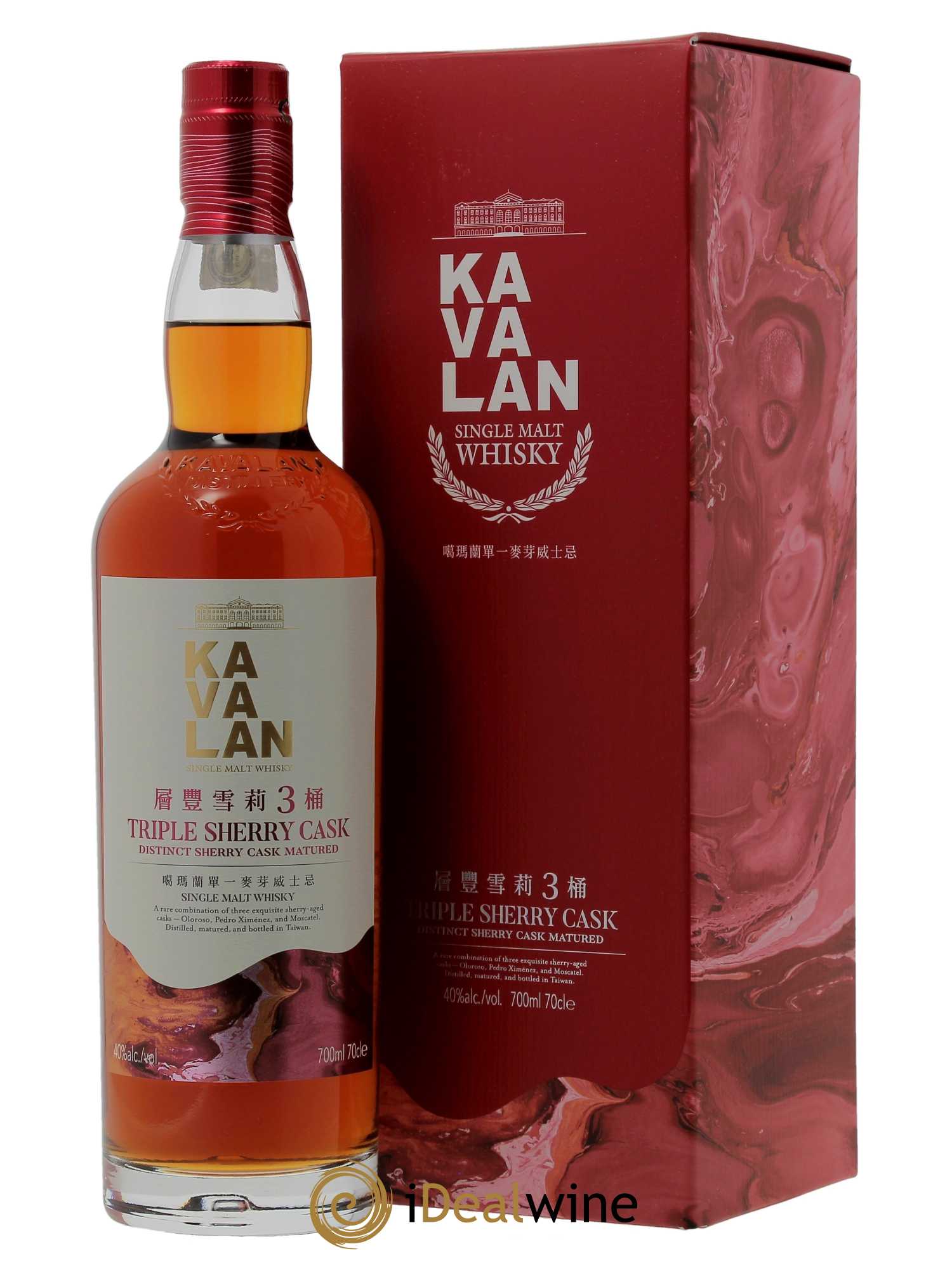 Whisky Kavalan Triple Sherry Cask Single Malt (70cl) - Lot of 1 bottle - 0