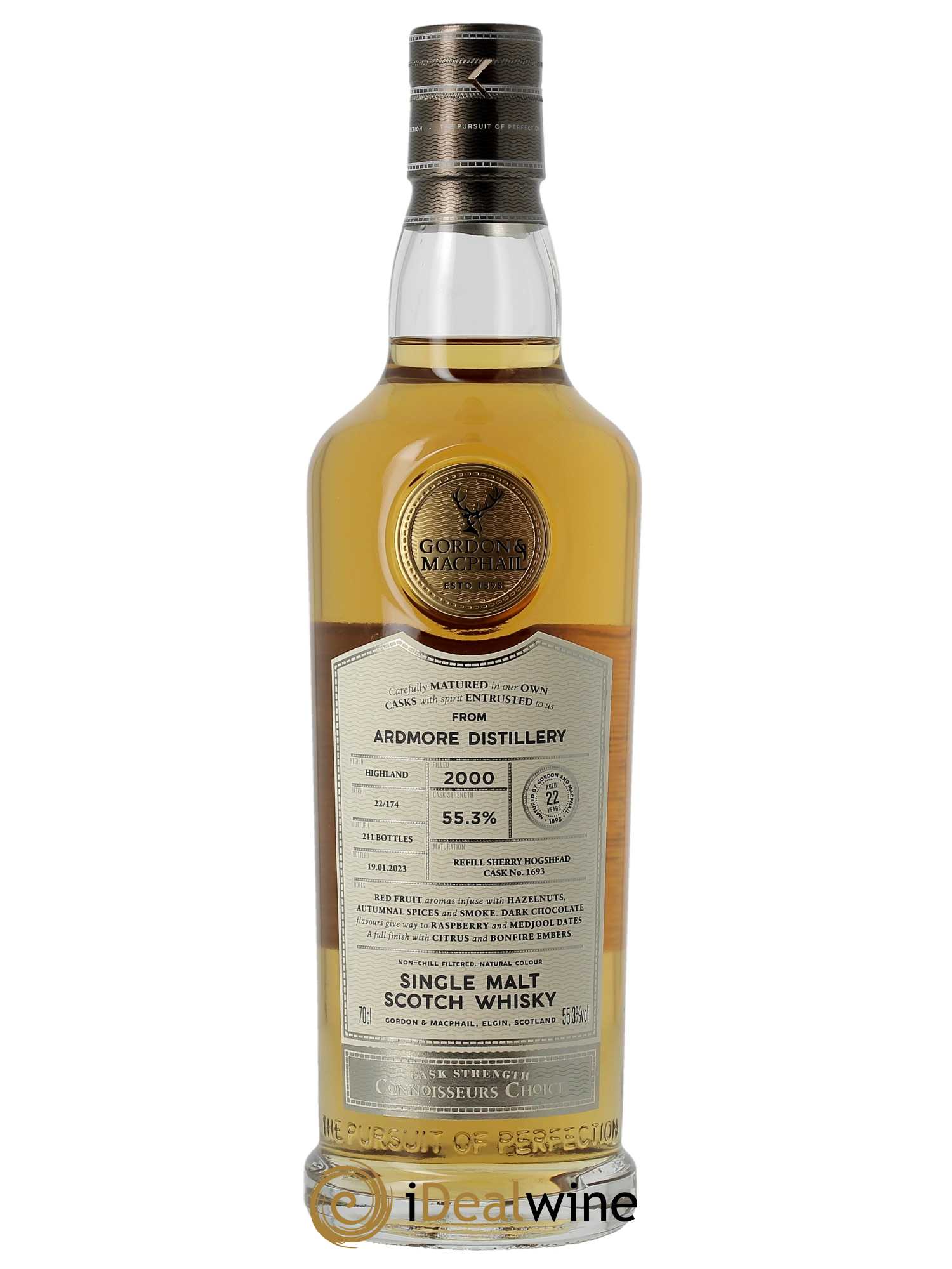 Whisky Ardmore 22 ans Gordon & Macphail 2000 - Lot de 1 bouteille - 1