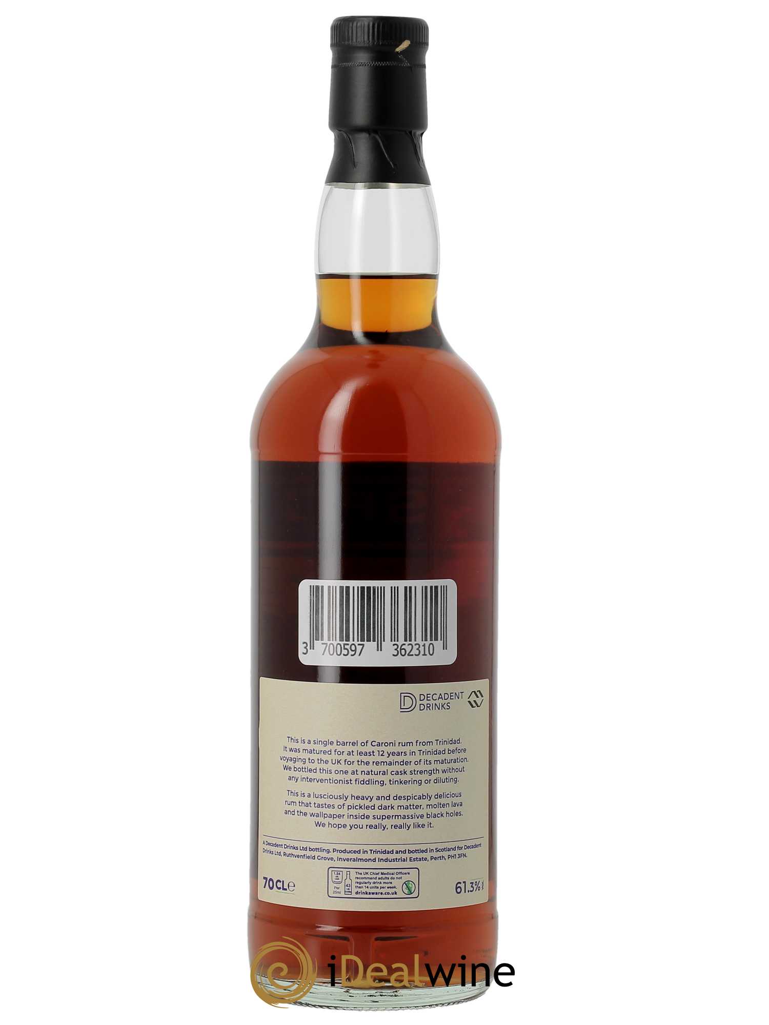 Rhum Caroni 25 ans 1998 Rum Sponge New Vibration D.D. (70cl) 1998 - Lot de 1 bouteille - 1