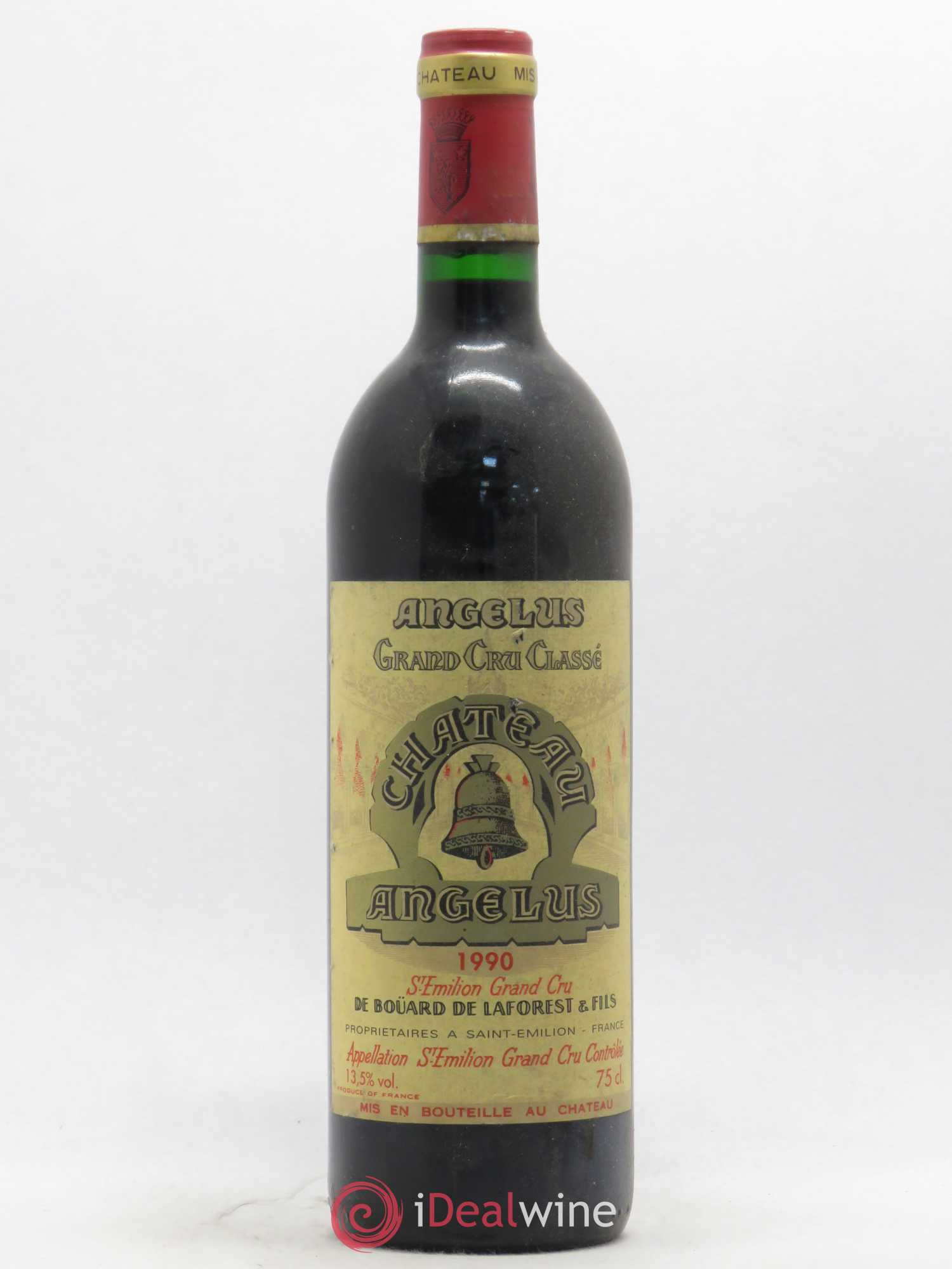 Château Angélus 1er Grand Cru Classé A 1990 - Lot de 1 bouteille - 0