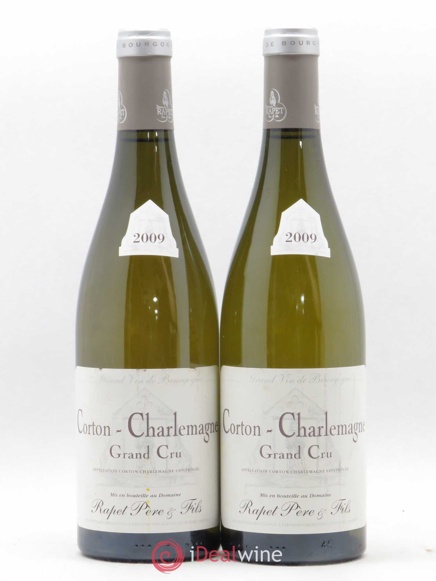 Corton-Charlemagne Grand Cru Rapet Père & Fils 2009 - Lot de 2 bouteilles - 0