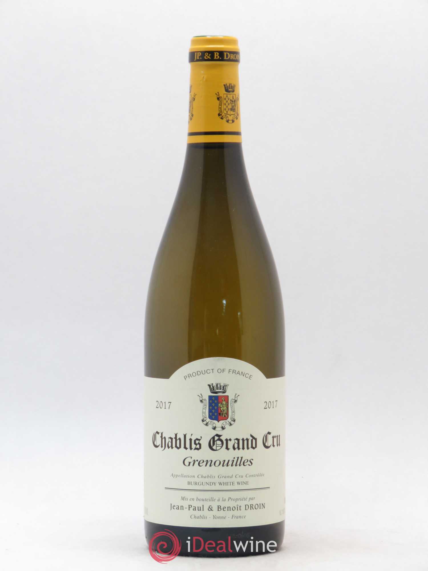 Chablis Grand Cru Grenouilles Jean-Paul & Benoît Droin (Domaine) 2017 - Lot de 1 bouteille - 0