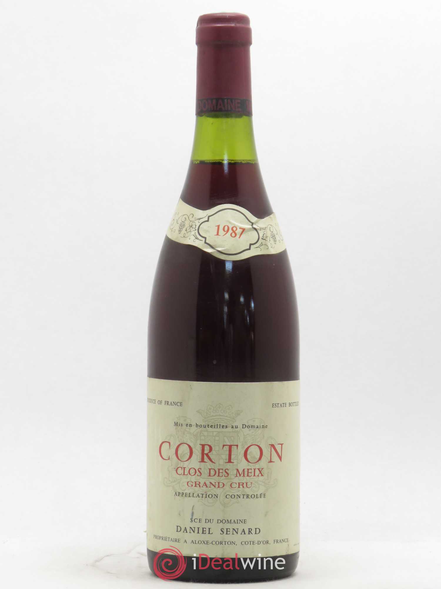 Corton Grand Cru Clos des Meix Daniel Senard 1987 - Lot of 1 bottle - 0