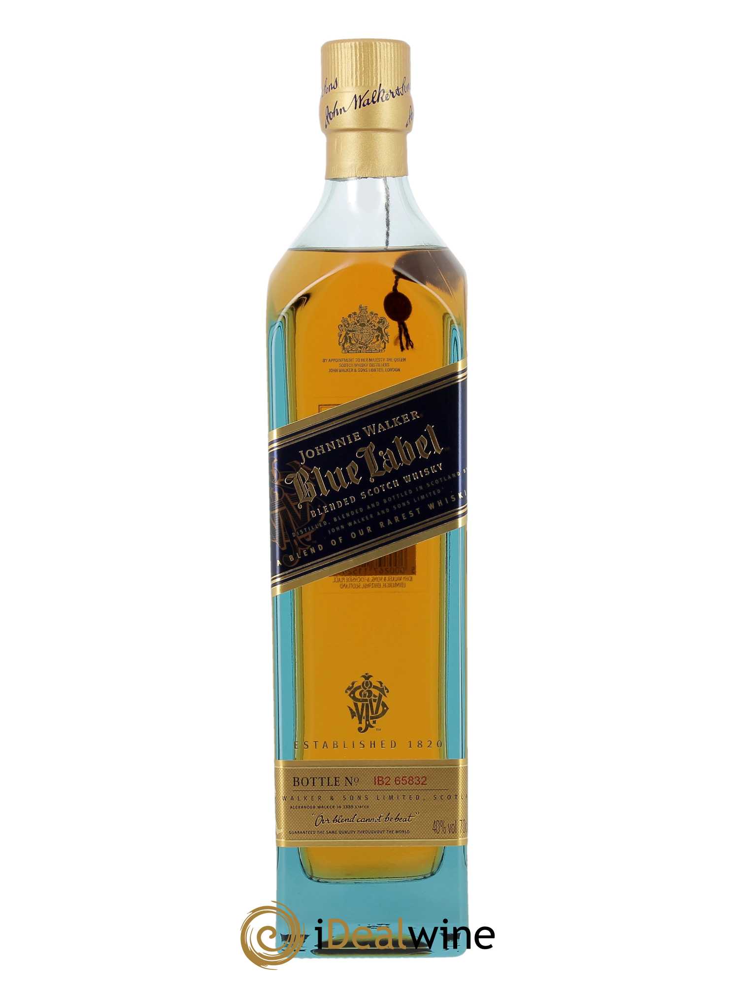 Whisky Johnnie Walker Blue Label - coffret 2 verres (70cl) - Lot de 1 bouteille - 1