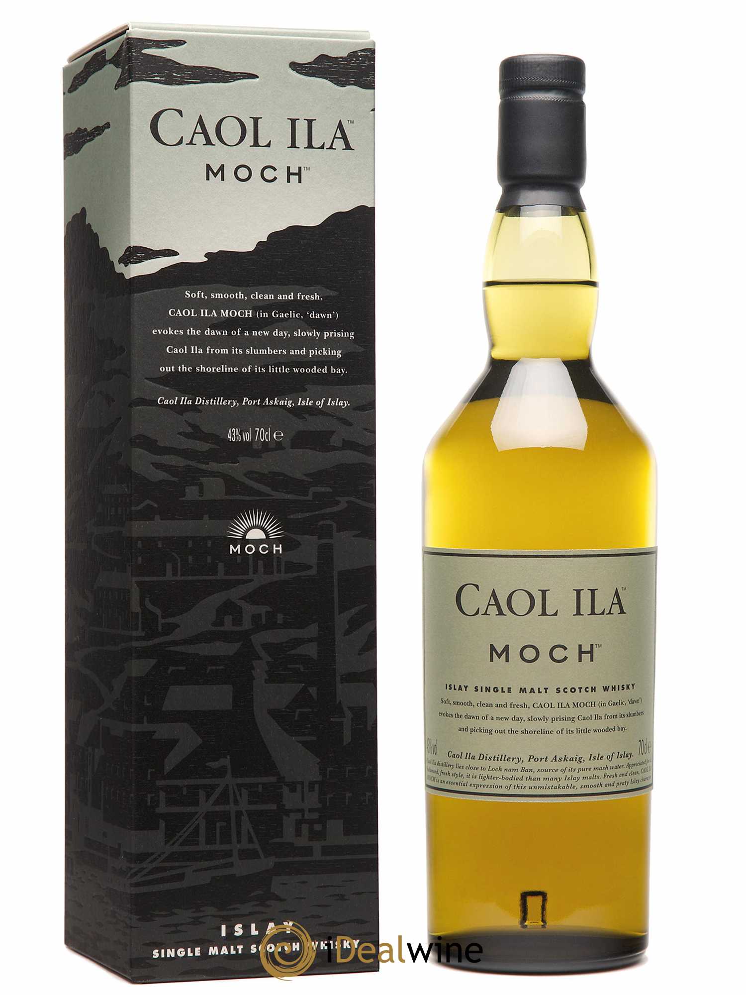 Caol Ila Single Malt Scotch Moch (70cl) - Lot de 1 bouteille - 0