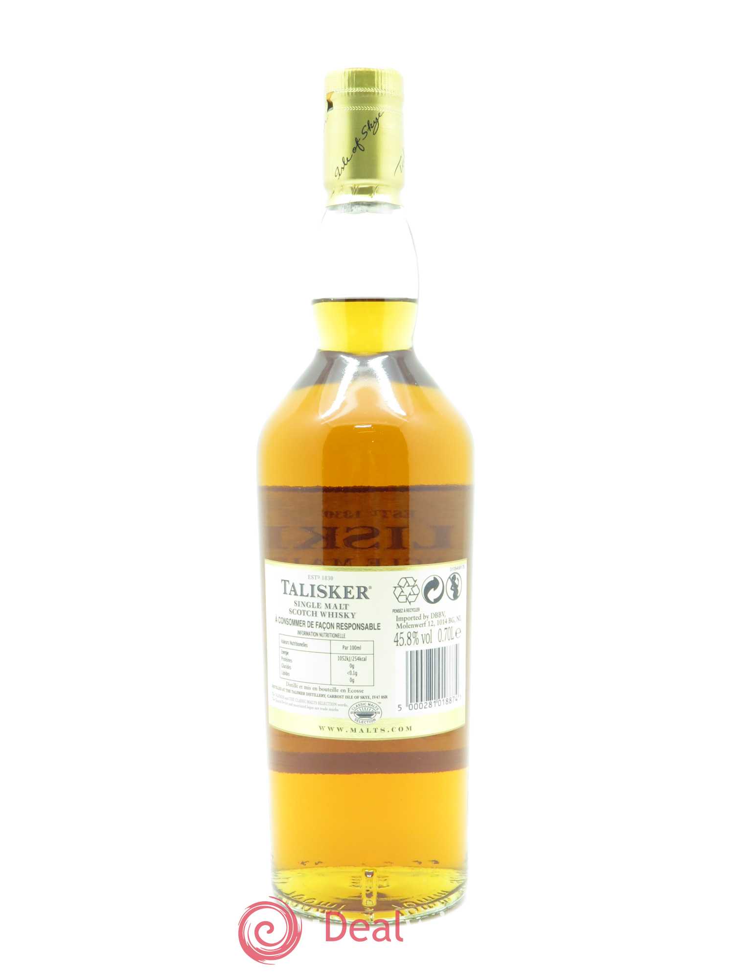 Talisker Single Malt Aged 18 Years (70cl) - Lot de 1 bouteille - 2