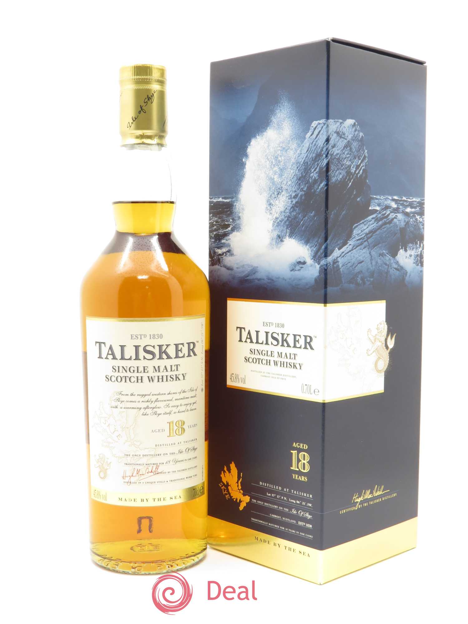 Talisker Single Malt Aged 18 Years (70cl) - Lot de 1 bouteille - 0