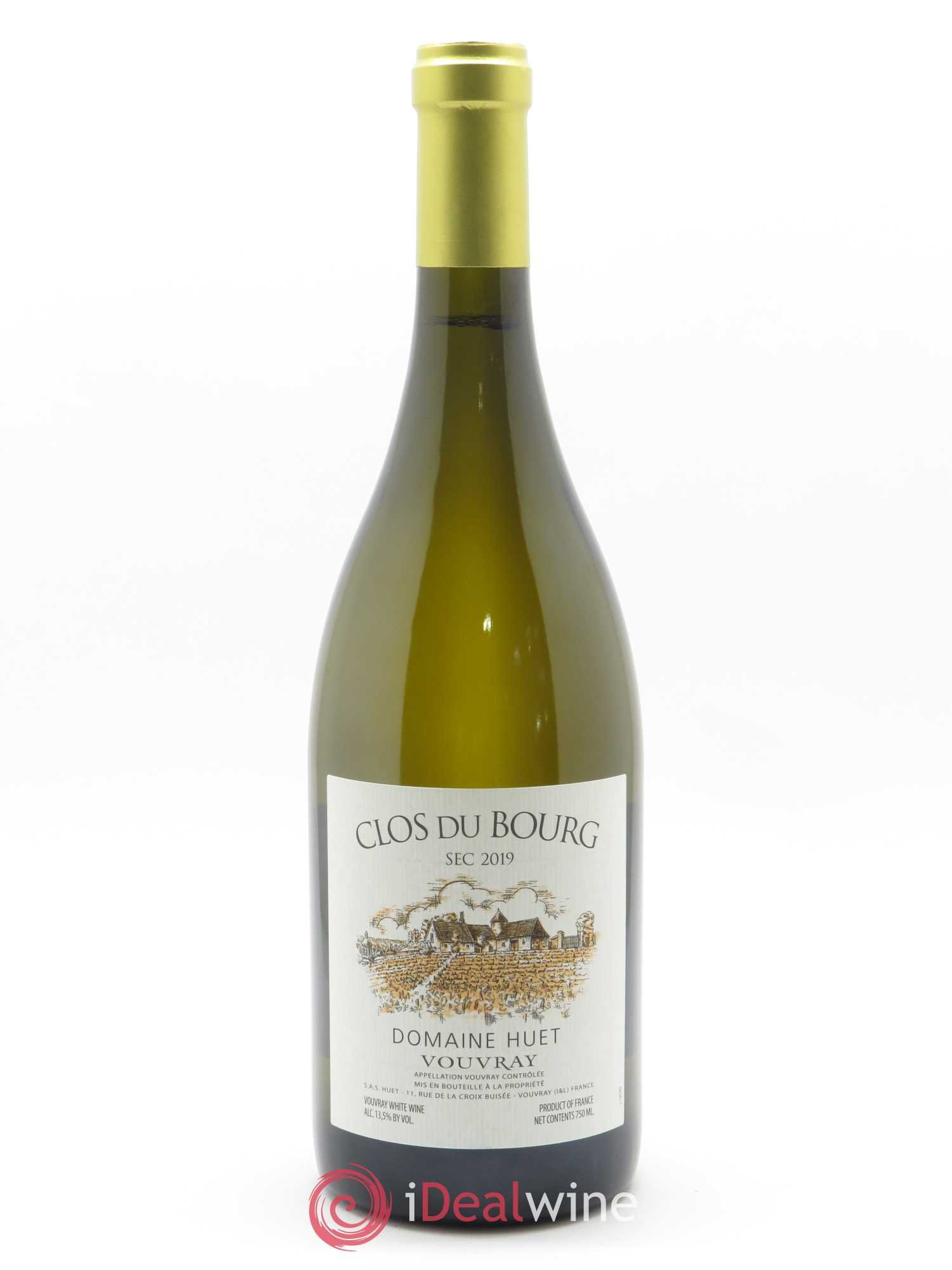 Vouvray Clos du Bourg Sec Domaine Huet 2019 - Lot de 1 bouteille - 0