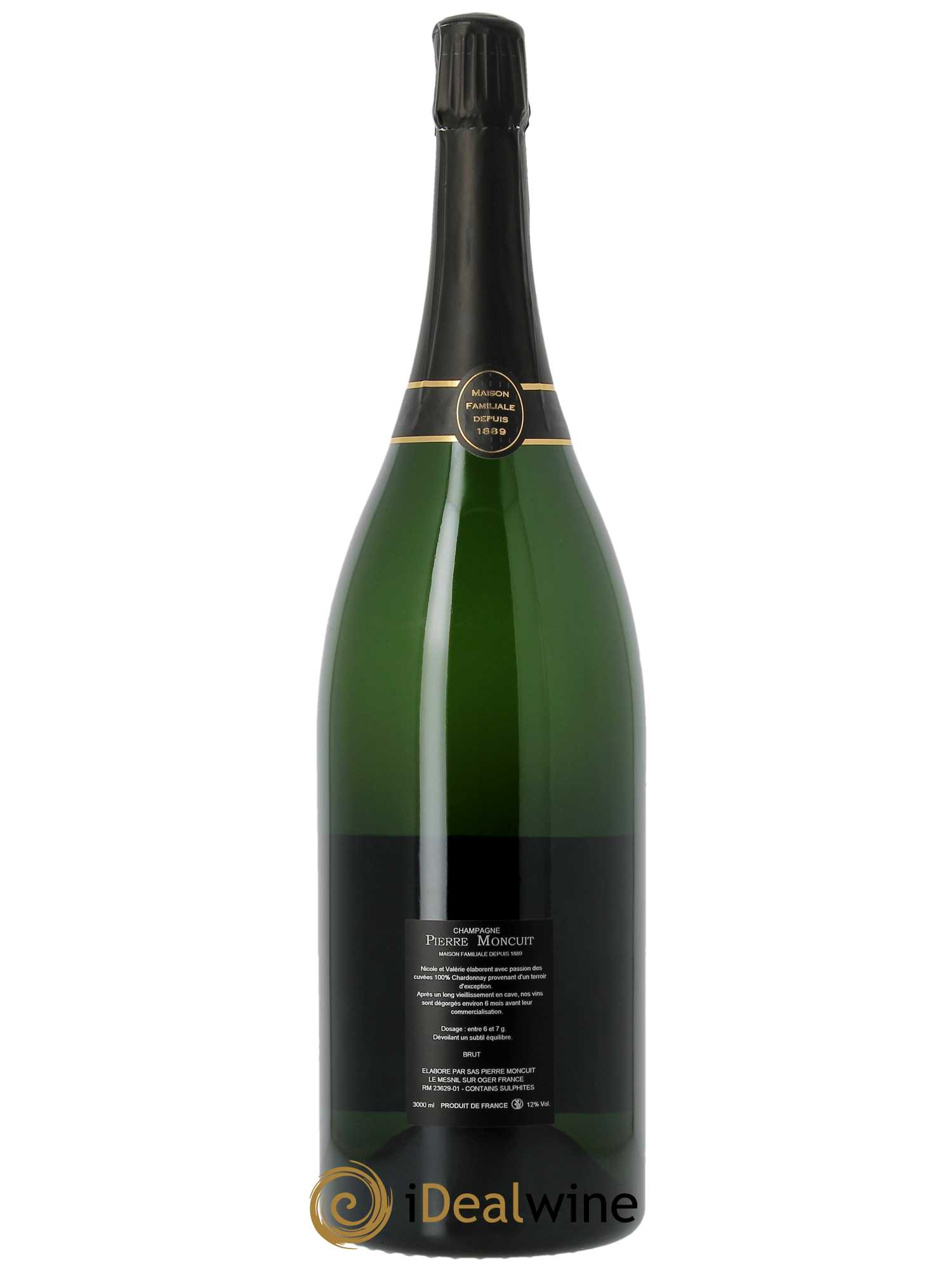 Pierre Moncuit-Delos Grand Cru Brut Pierre Moncuit - Lot of 1 double magnum - 2