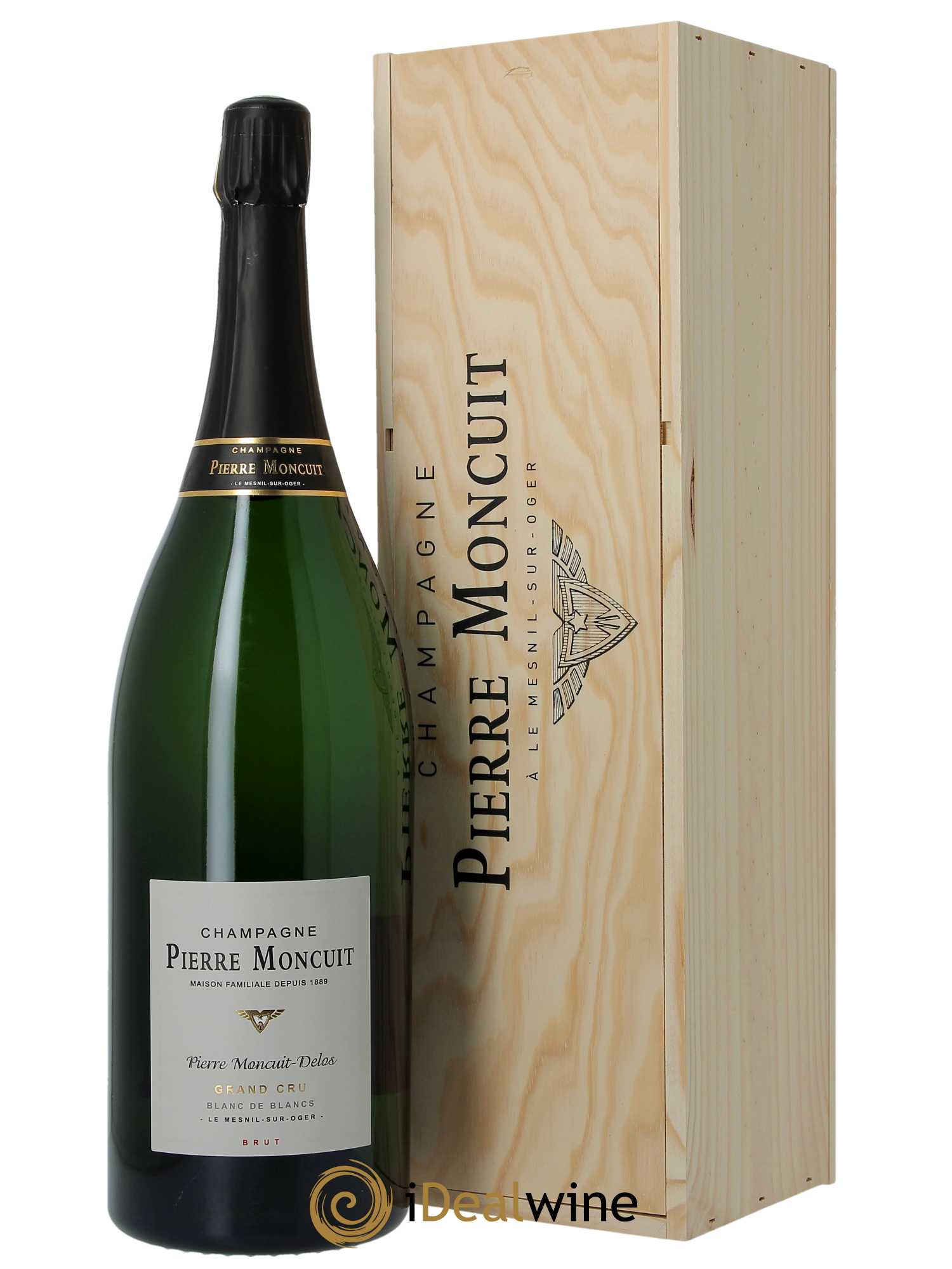 Pierre Moncuit-Delos Grand Cru Brut Pierre Moncuit - Lot of 1 double magnum - 0