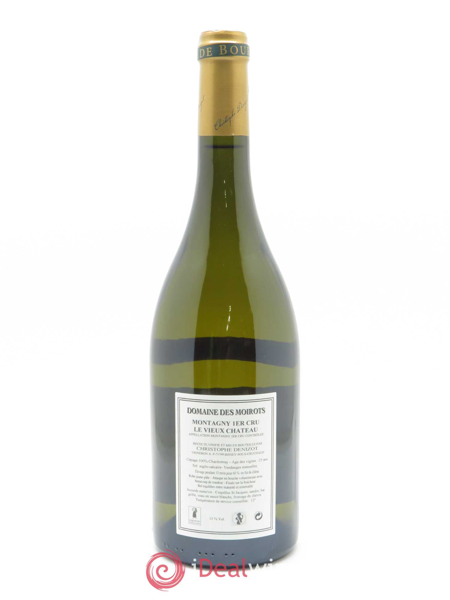 Montagny 1er Cru Le Vieux Chateau Domaine des Moirots 2018 - Lot de 1 bouteille - 1