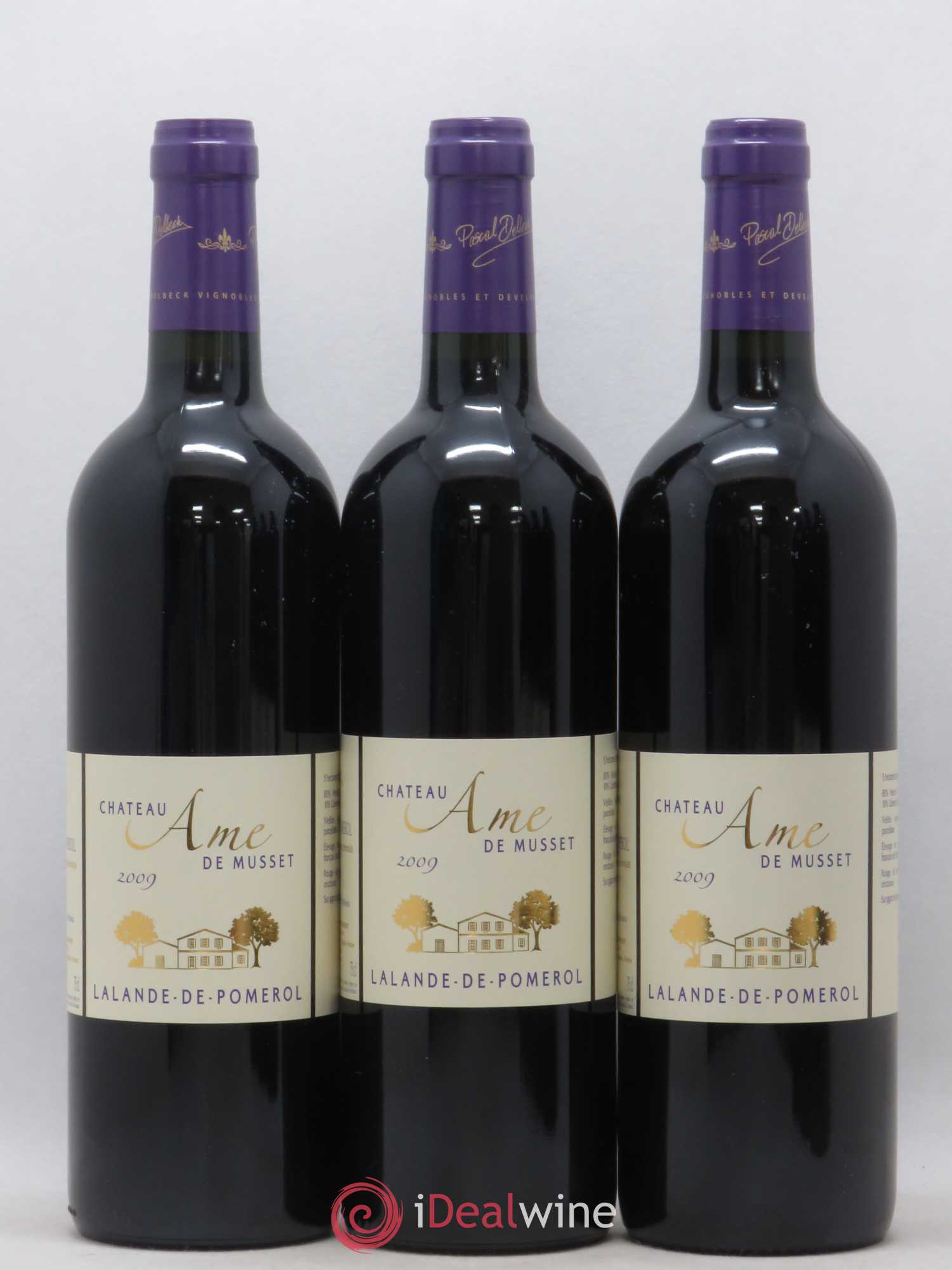 Lalande-de-Pomerol Chateau Ame de Musset 2009 - Lot de 6 bouteilles - 1