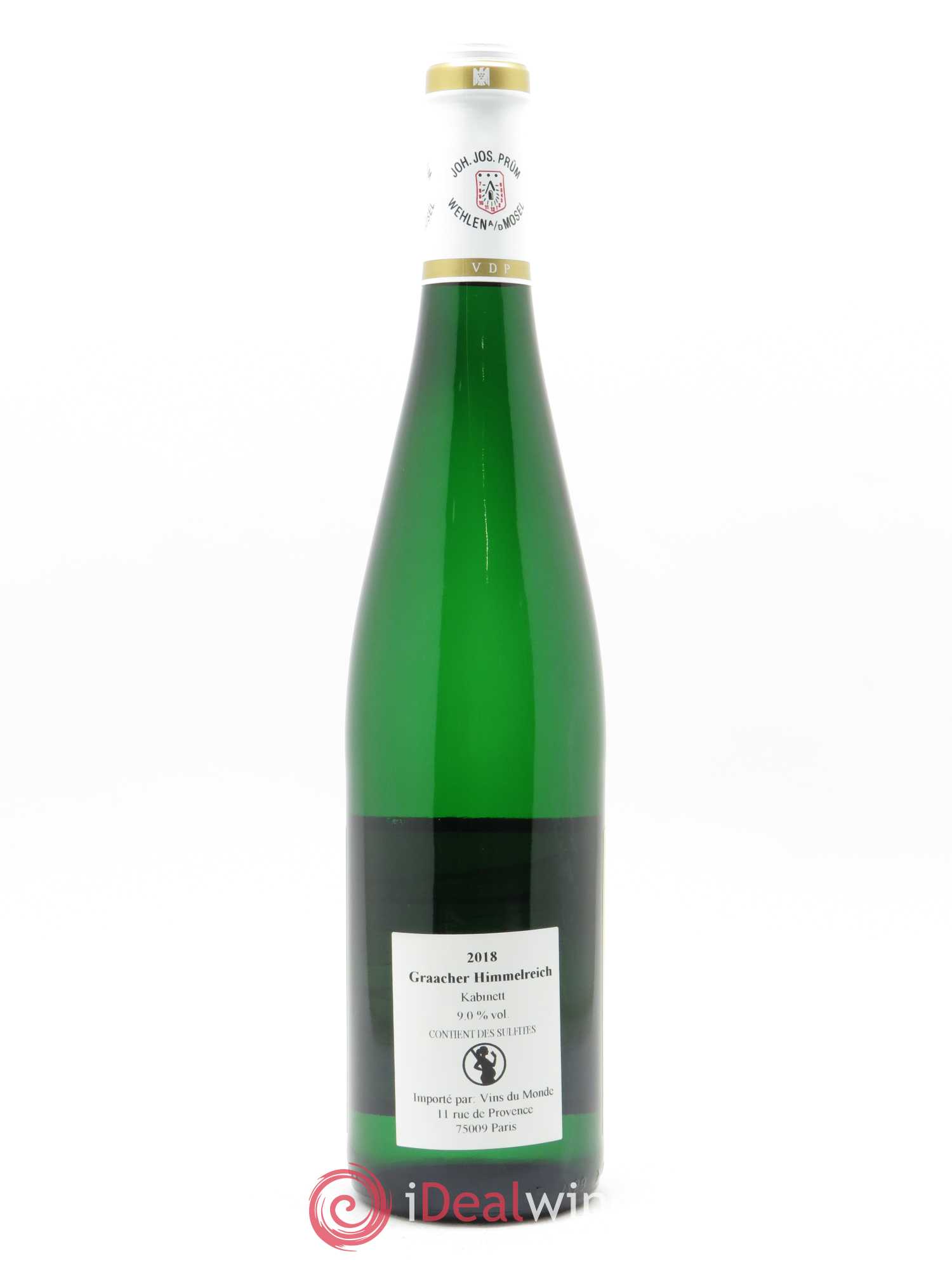 Riesling Joh. Jos. Prum Graacher Himmelreich Kabinett 2018 - Lot de 1 bouteille - 1