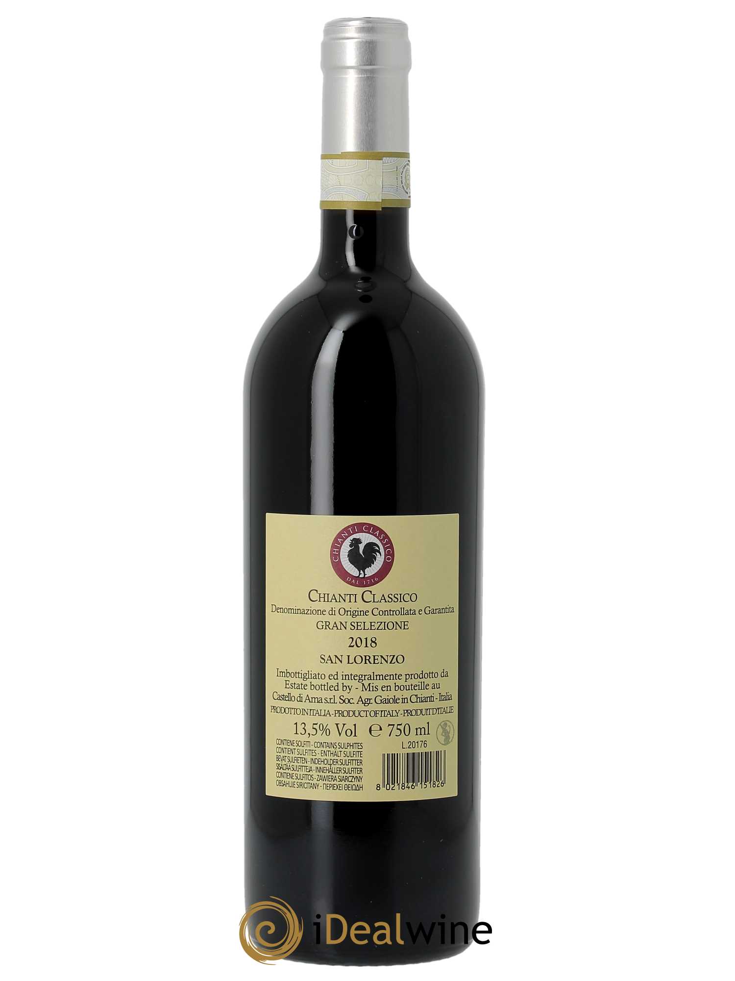 Chianti Classico DOCG Castello di Ama DOCG San Lorenzo 2018 - Lot de 1 bouteille - 1