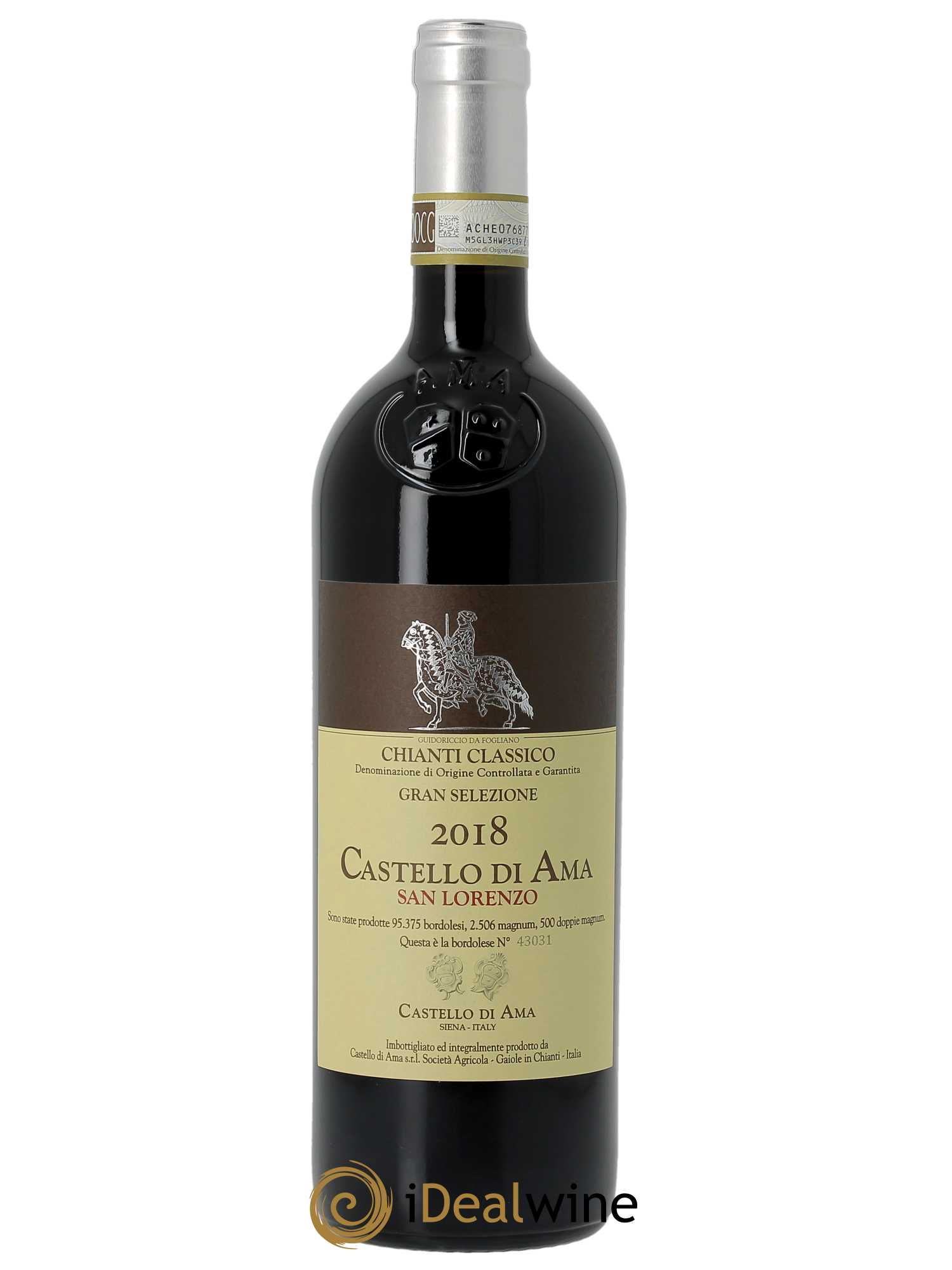 Chianti Classico DOCG Castello di Ama DOCG San Lorenzo 2018 - Lot de 1 bouteille - 0