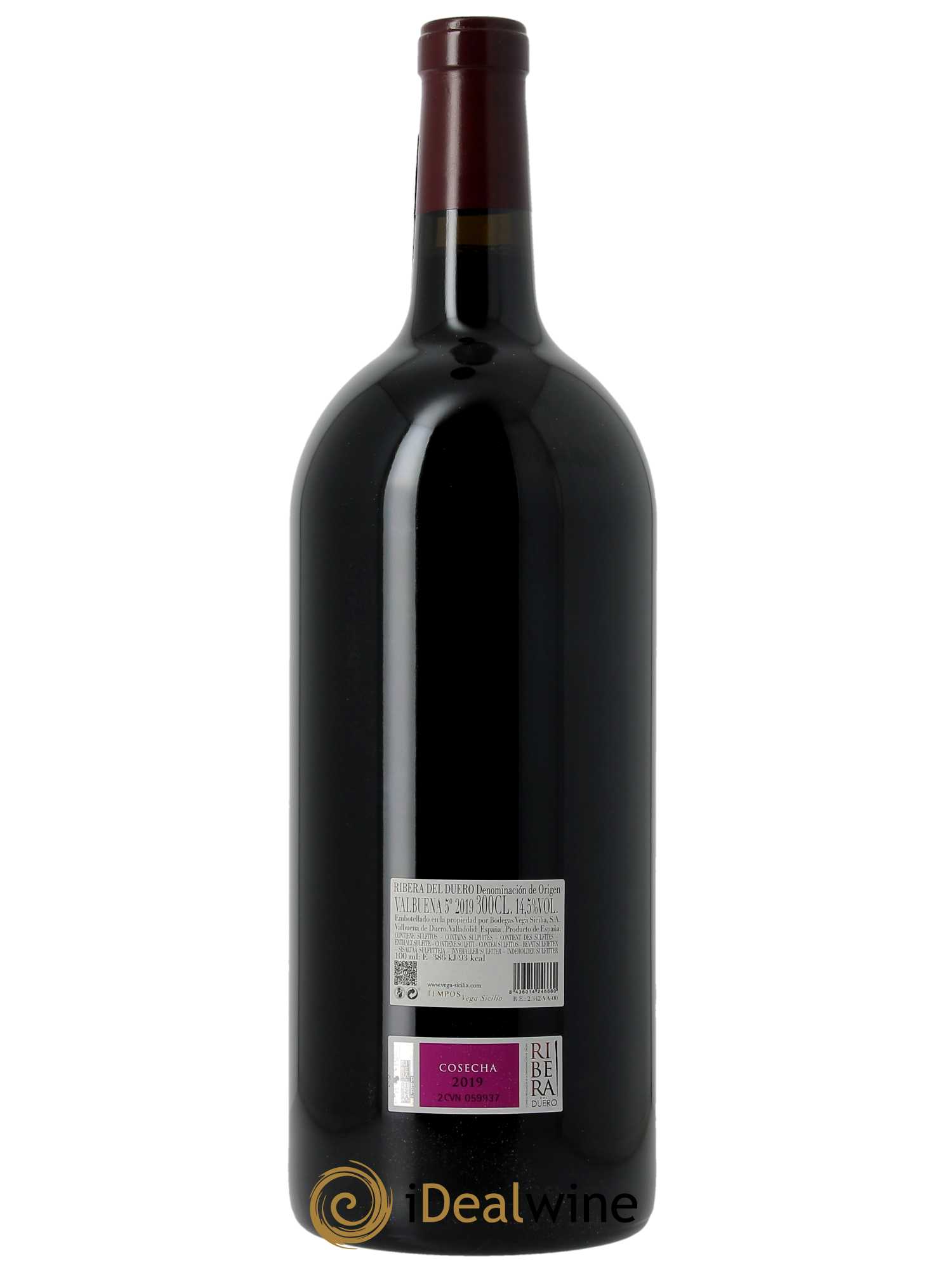 Ribera Del Duero DO Vega Sicilia Valbuena 5 ano Famille Alvarez  2019 - Lot de 1 double magnum - 2