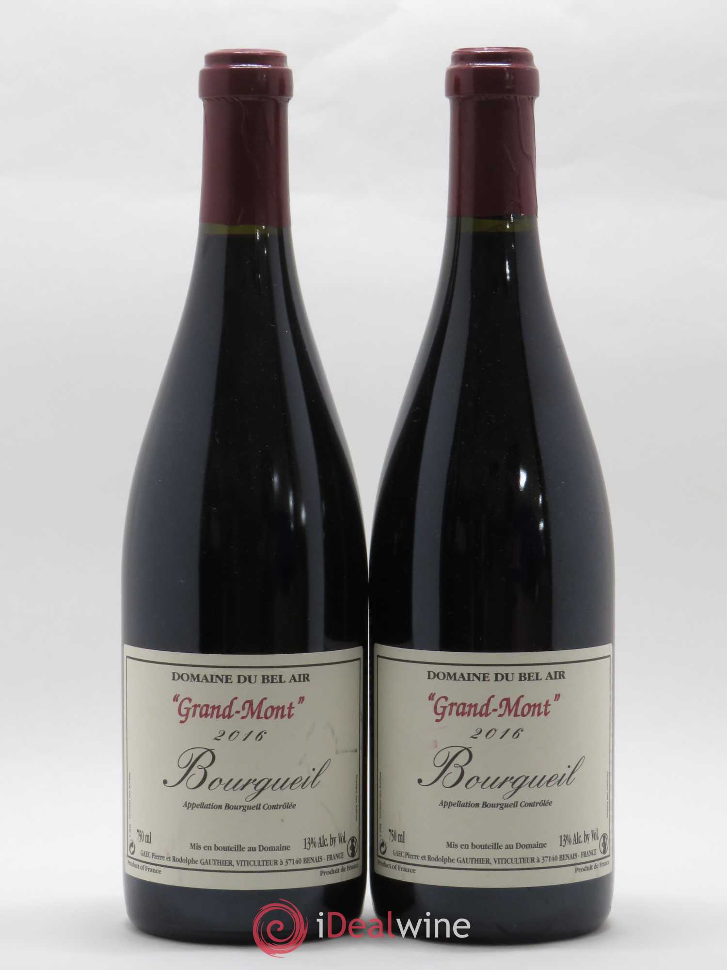 Bourgueil Grand Mont Domaine du Bel Air 2016 - Lot de 2 bouteilles - 0