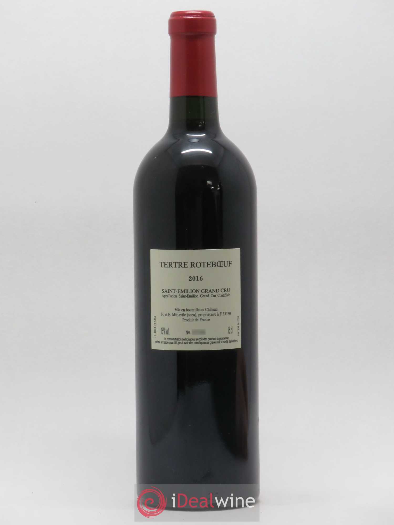 Château Tertre Roteboeuf 2016 - Lot de 1 bouteille - 1