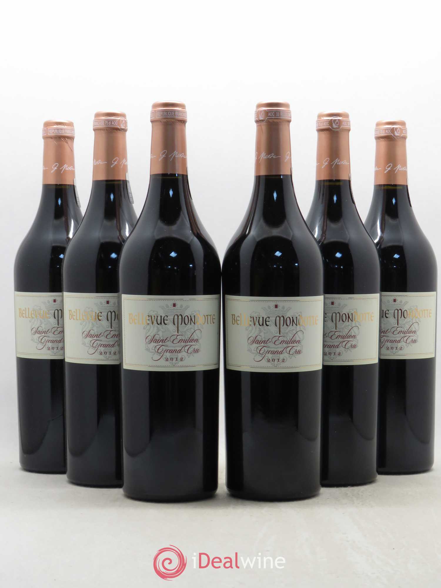 Château Bellevue Mondotte 2012 - Lot of 6 bottles - 0